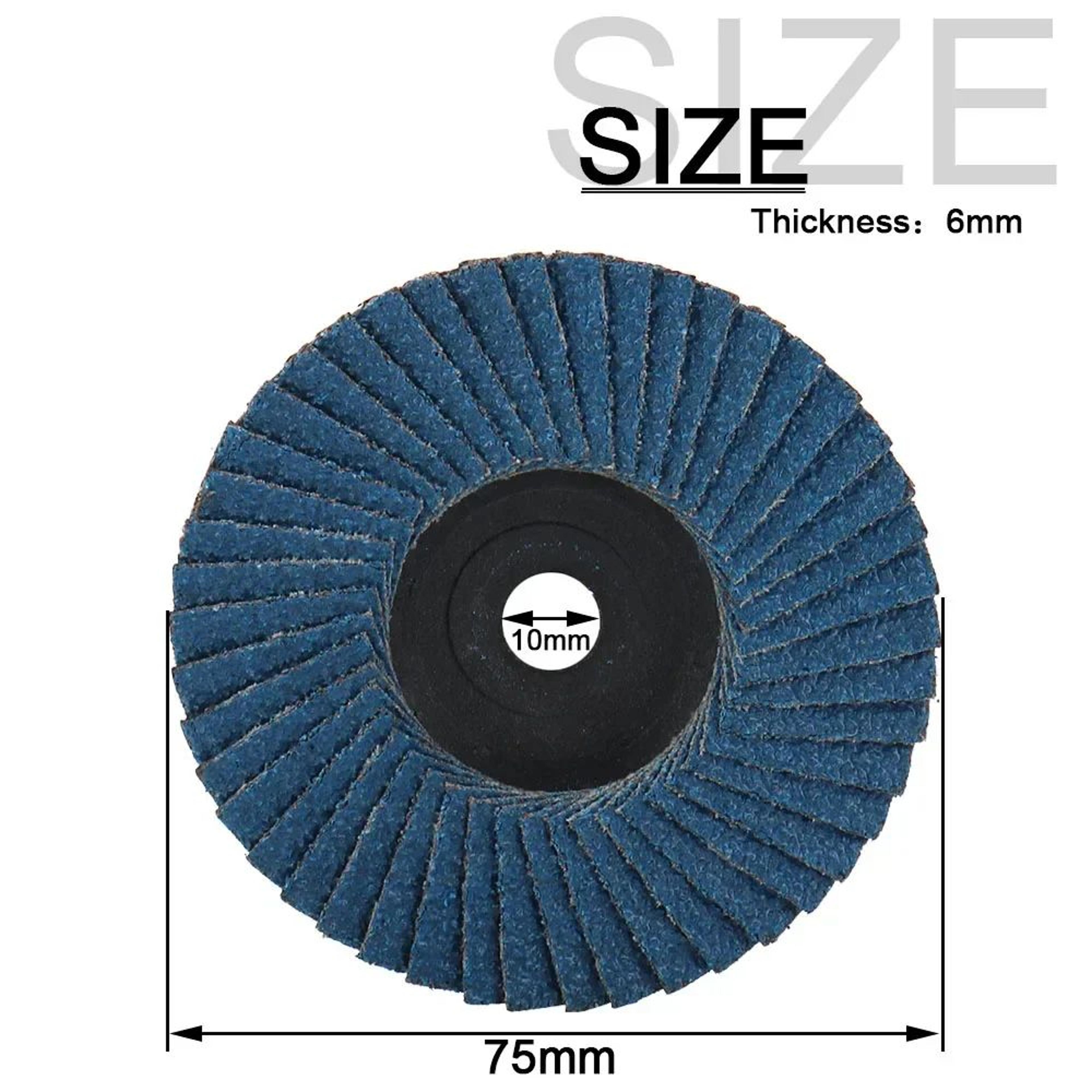 3 Inch Flat Flap Sanding Discs For Angle Grinder Metal Grinding And Wood Polishing 13PCS 3