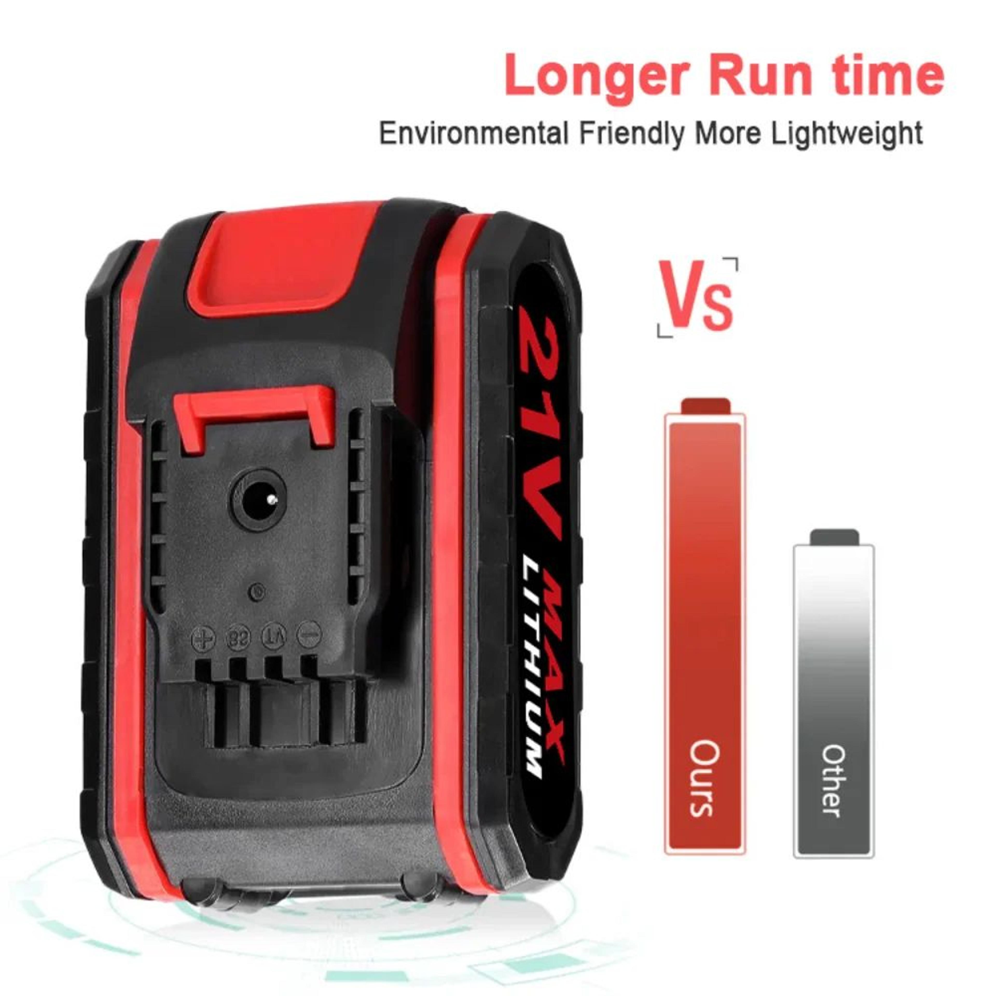 21V 7500mAh High Capacity Rechargeable Lithium Battery For Cordless Power Tools 2