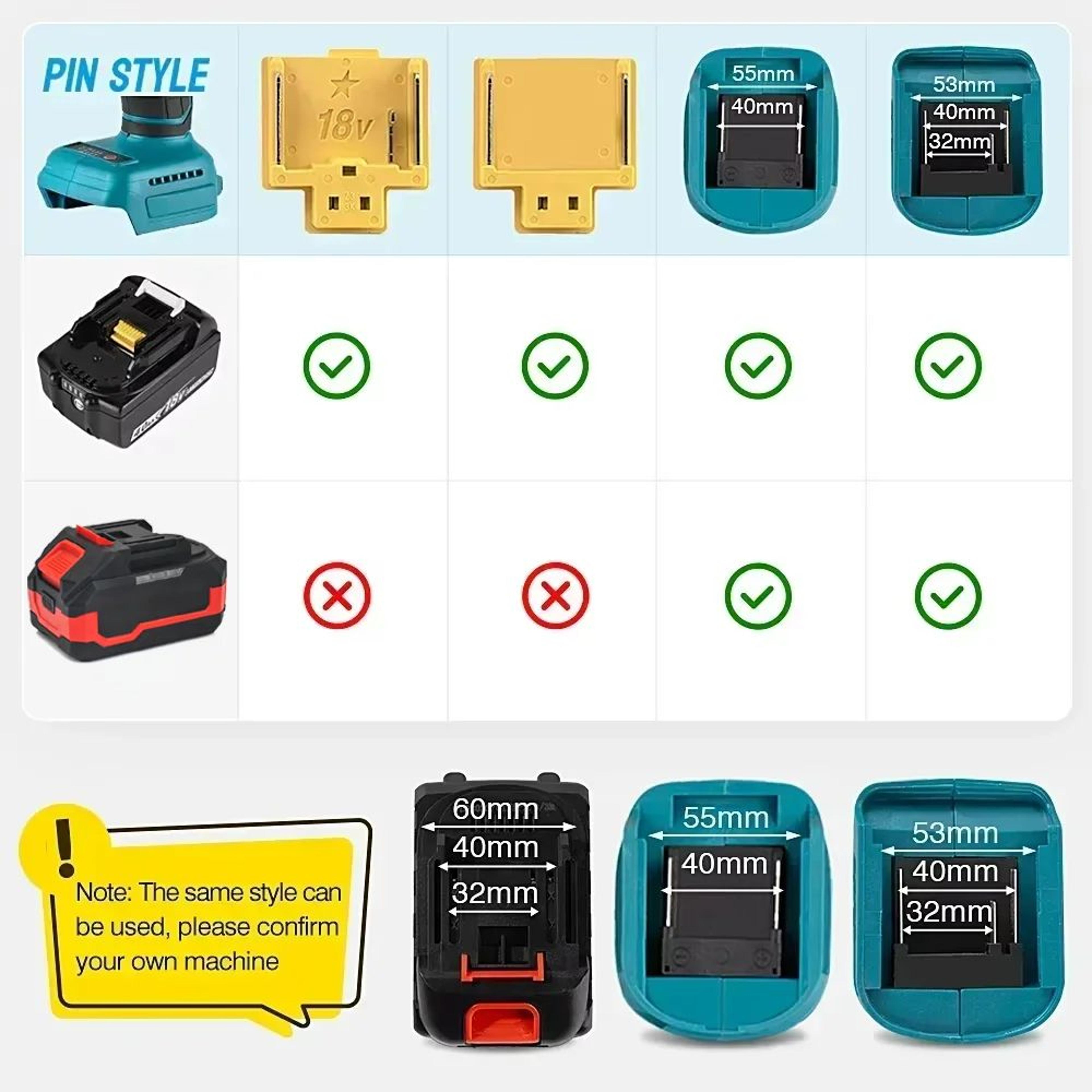 18V 21V High Capacity Rechargeable Lithium Ion Power Tool Replacement Battery With BMS 3