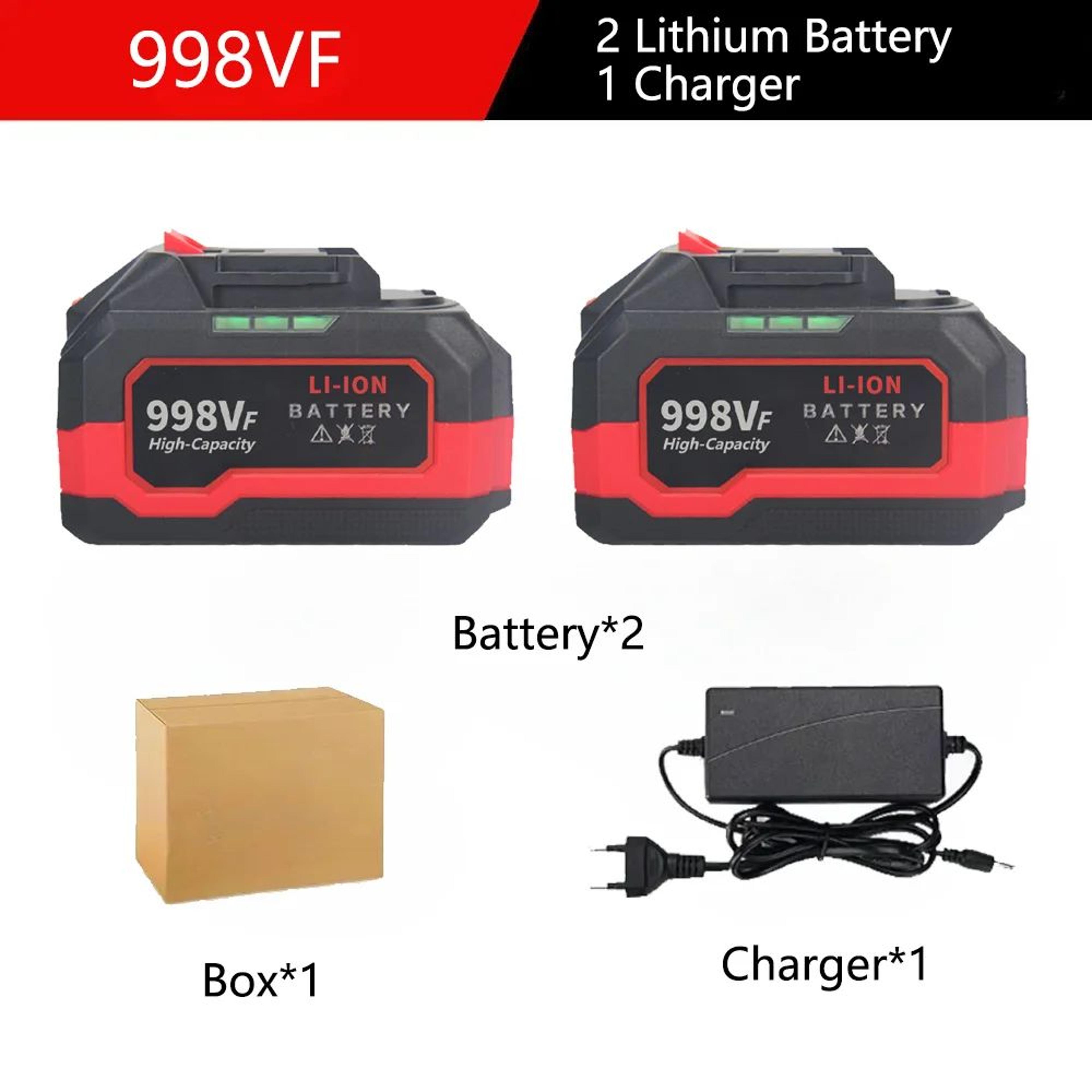 18V 21V High Capacity Rechargeable Lithium Ion Power Tool Replacement Battery With BMS 12