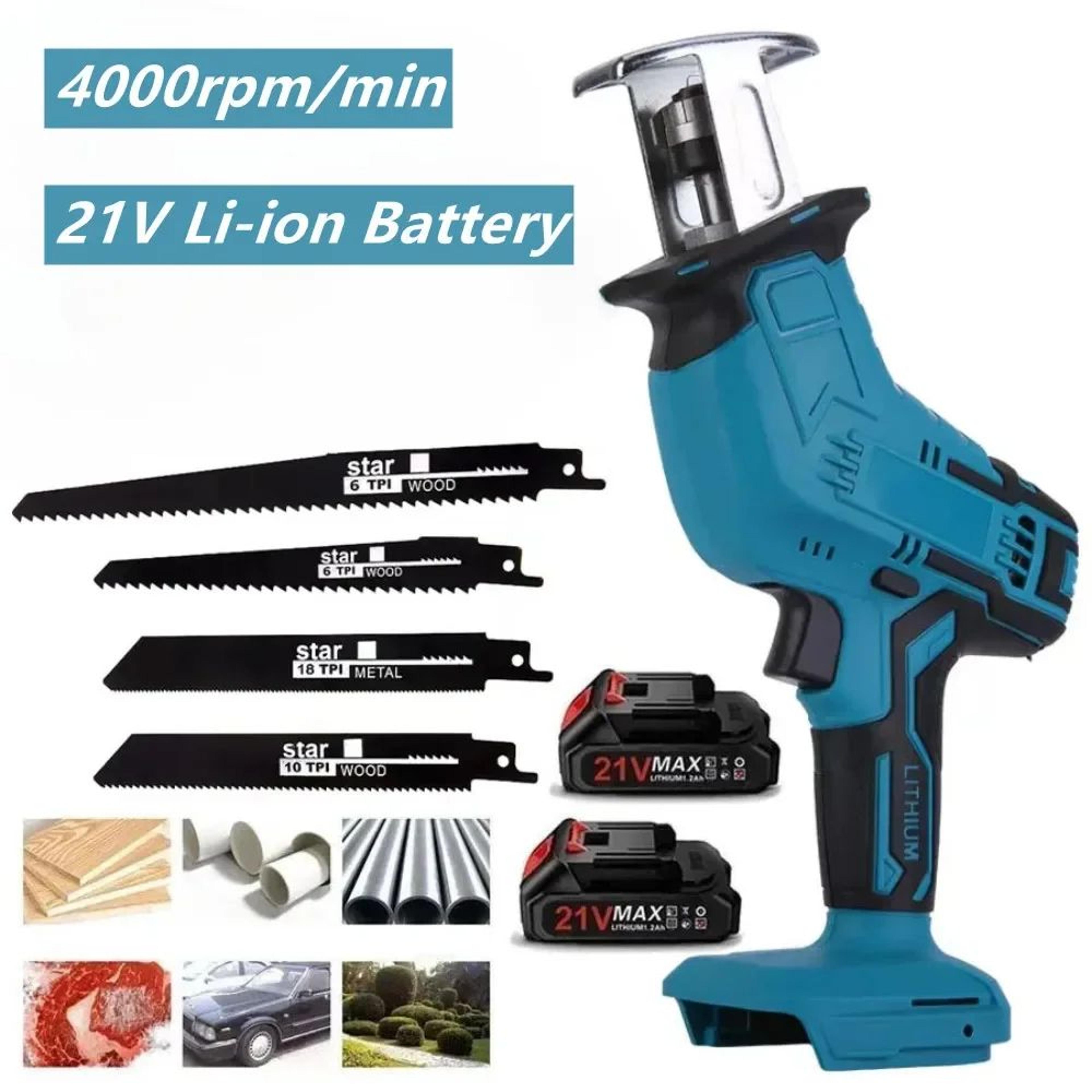 21V Cordless Reciprocating Saw With Adjustable Speed For Wood Cutting 5