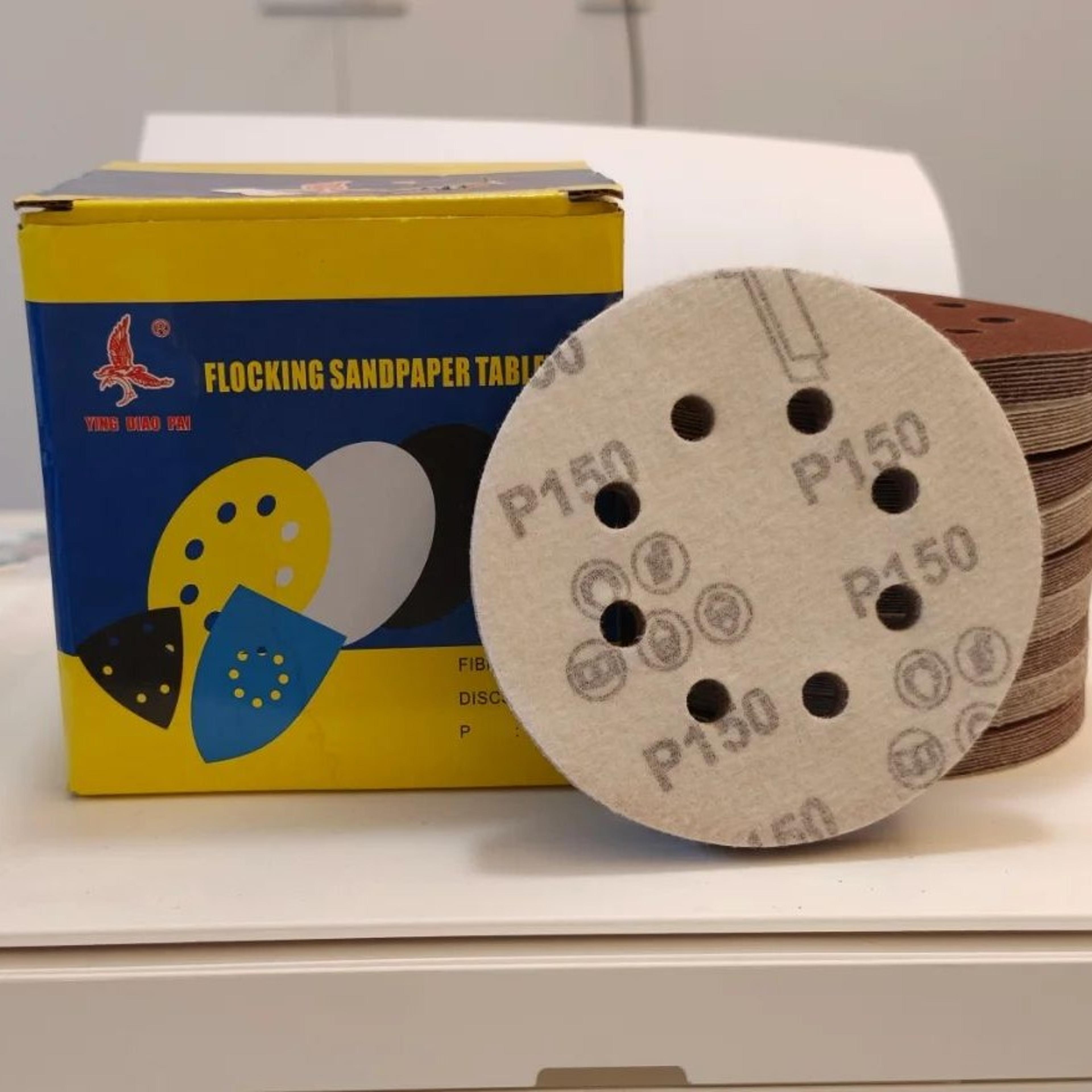 100pcs 5 inch sanding discs 40-2000 grit sandpaper set for woodworking and metal polishing
