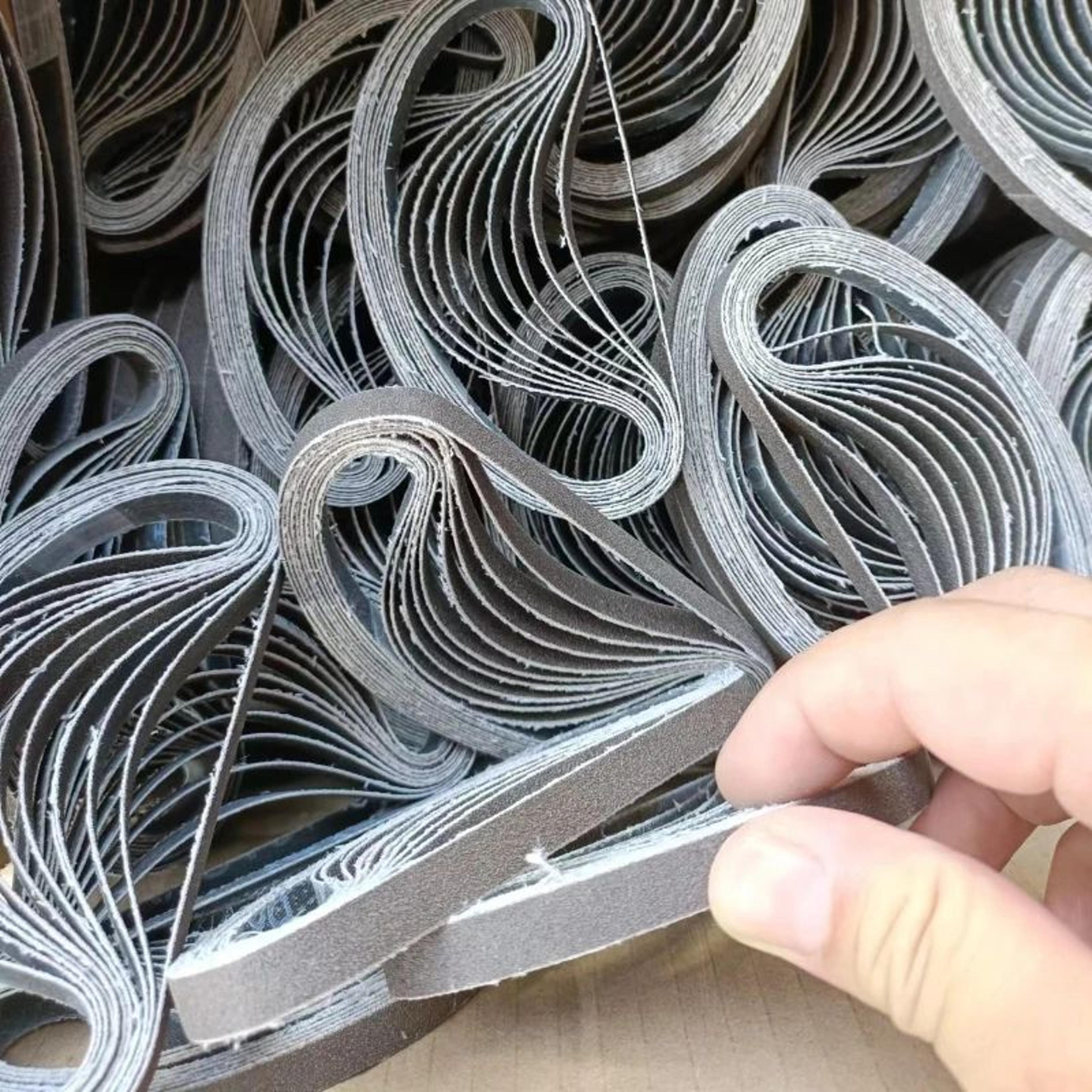 100PCS Red Sanding Belts 10mm Width Abrasive Sandpaper For Grinding And Polishing 2