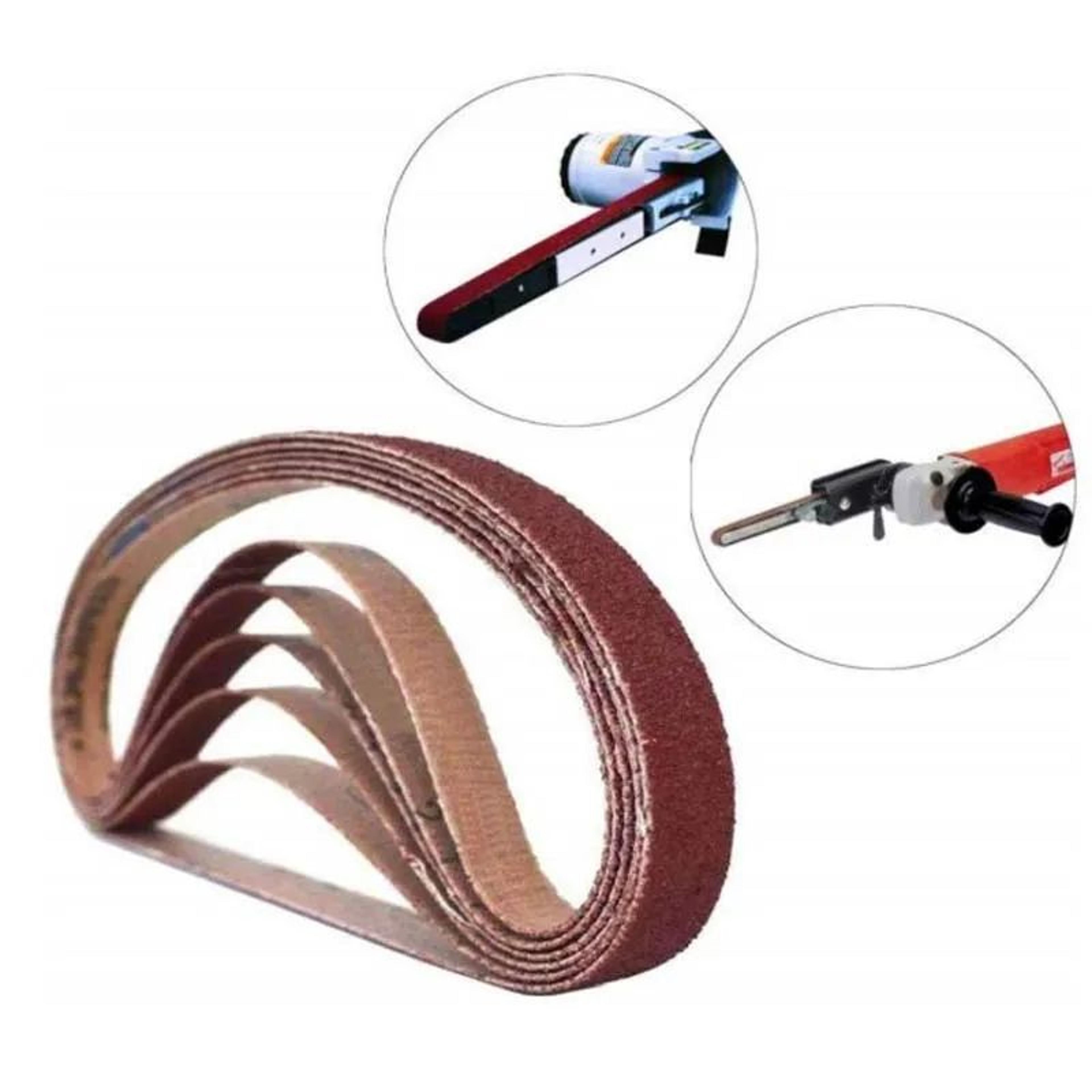 100pcs red sanding belts 10mm width abrasive sandpaper for grinding and polishing