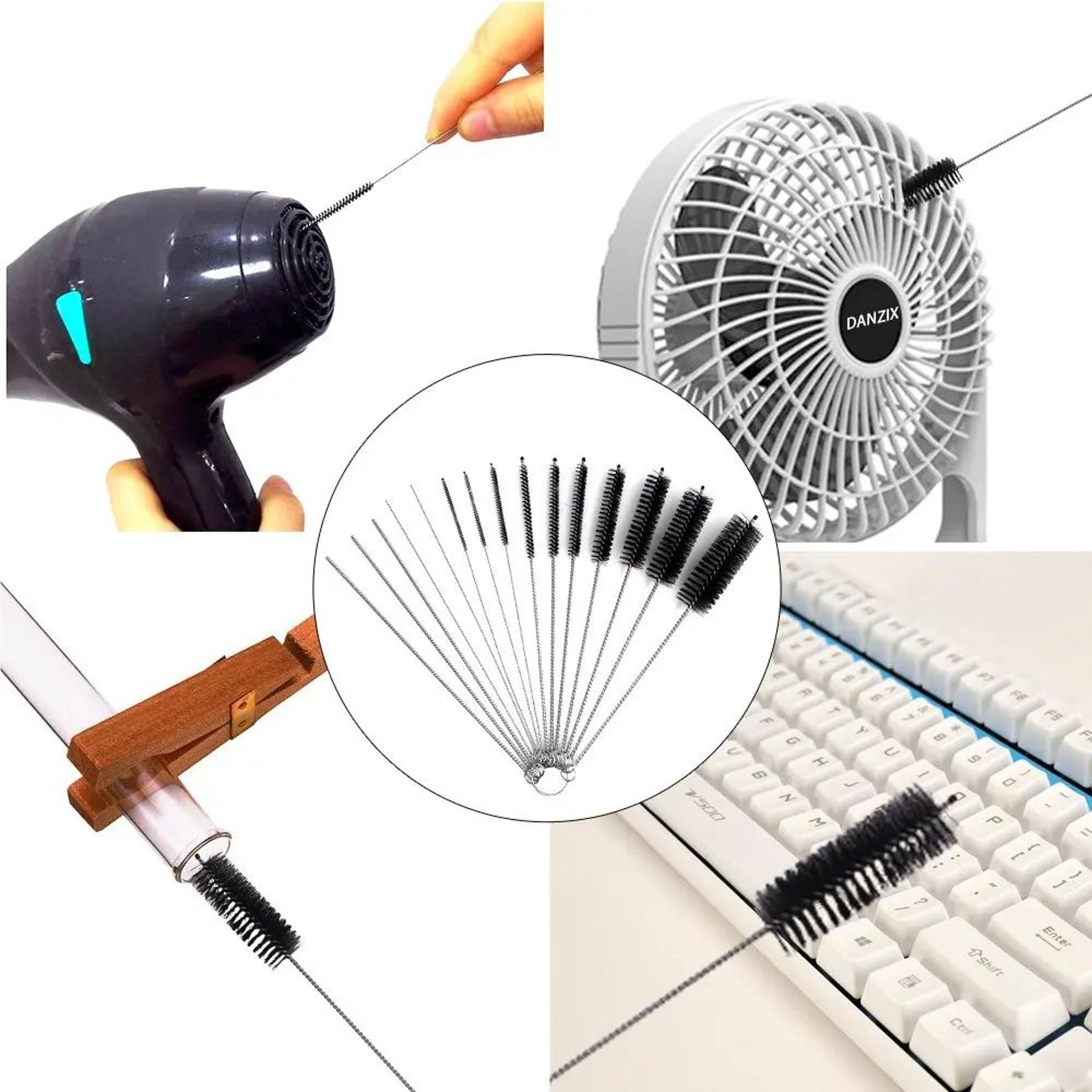 MultiPurpose Nylon Cleaning Brush Set For Straws Spray Guns And Precision Tools 4