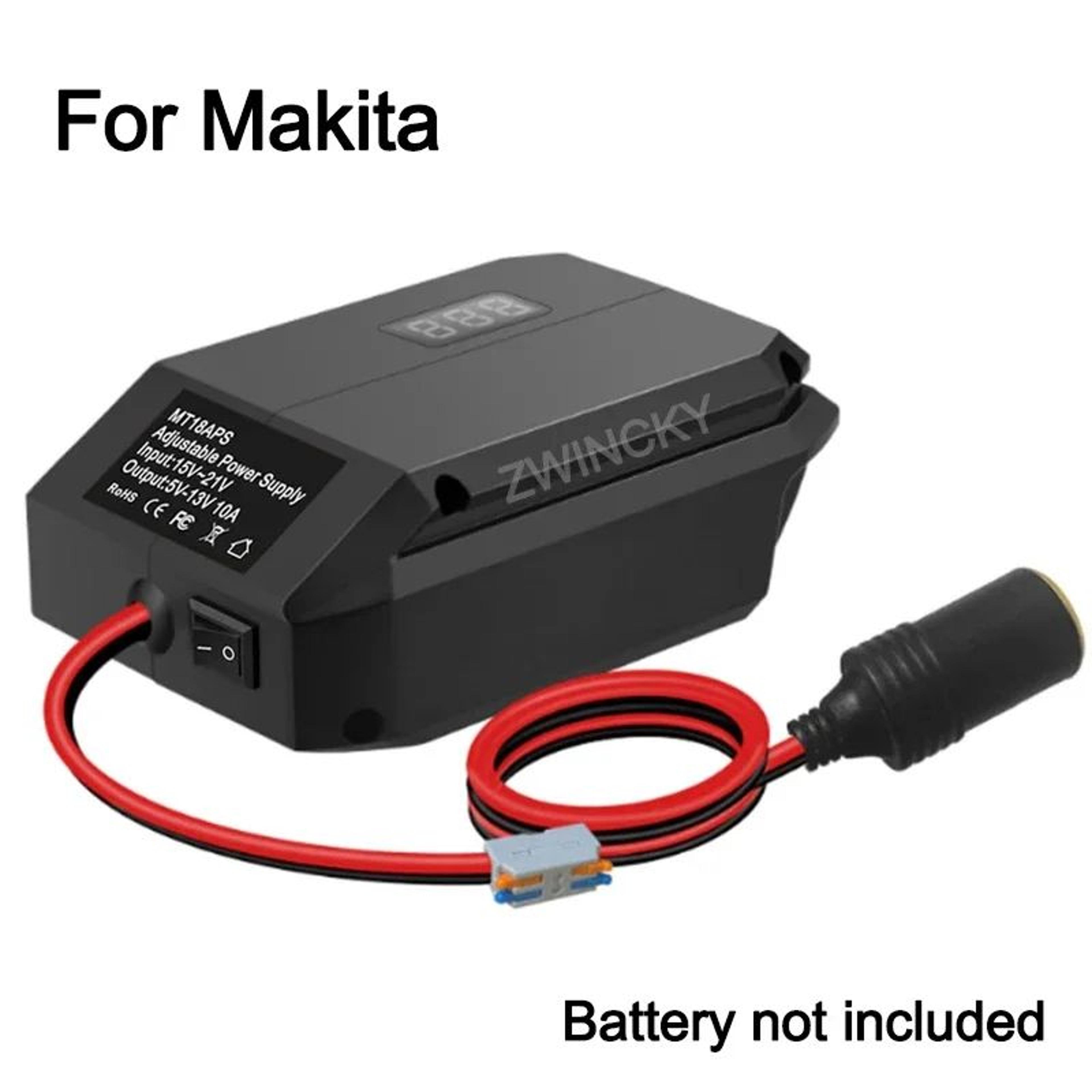 18V To 12V Step Down Battery Converter Adapter With Cigarette Lighter Socket For Power Tools 6