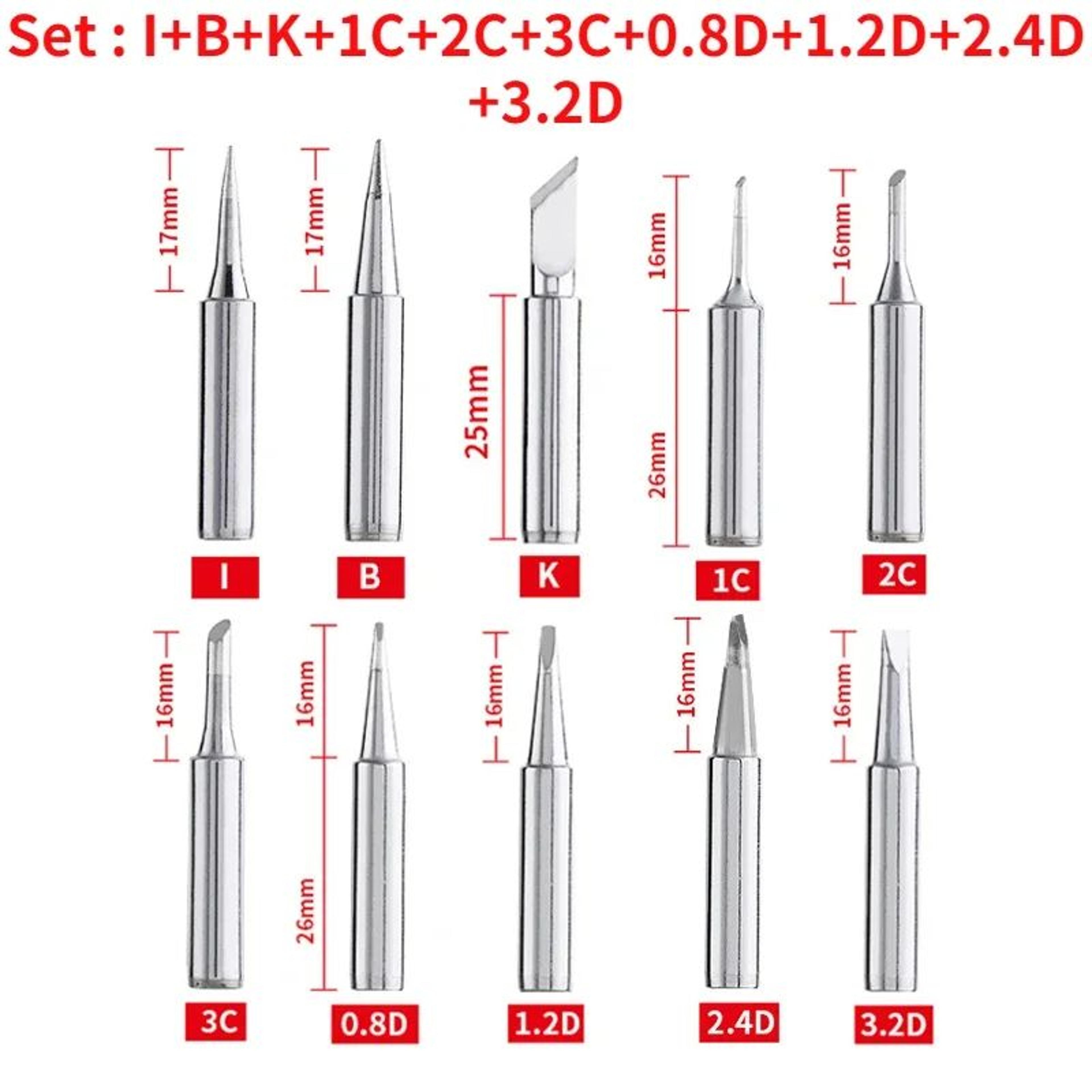 900MT LeadFree Soldering Iron Replacement Tips Set 5PCS12PCS For Precision Repairs 6