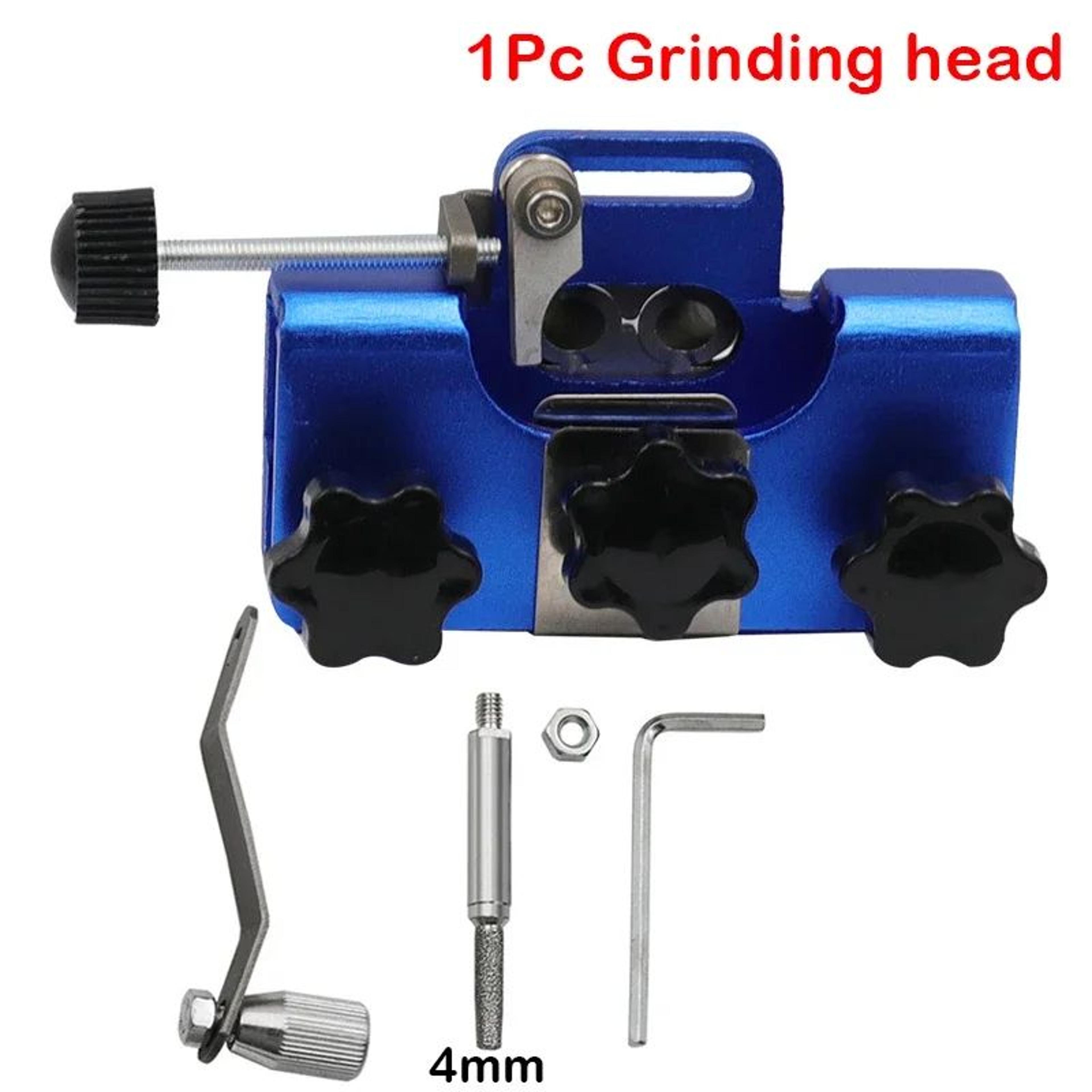 Manual Chainsaw Chain Sharpener With 3 Grinding Heads For Precise Blade Maintenance 12