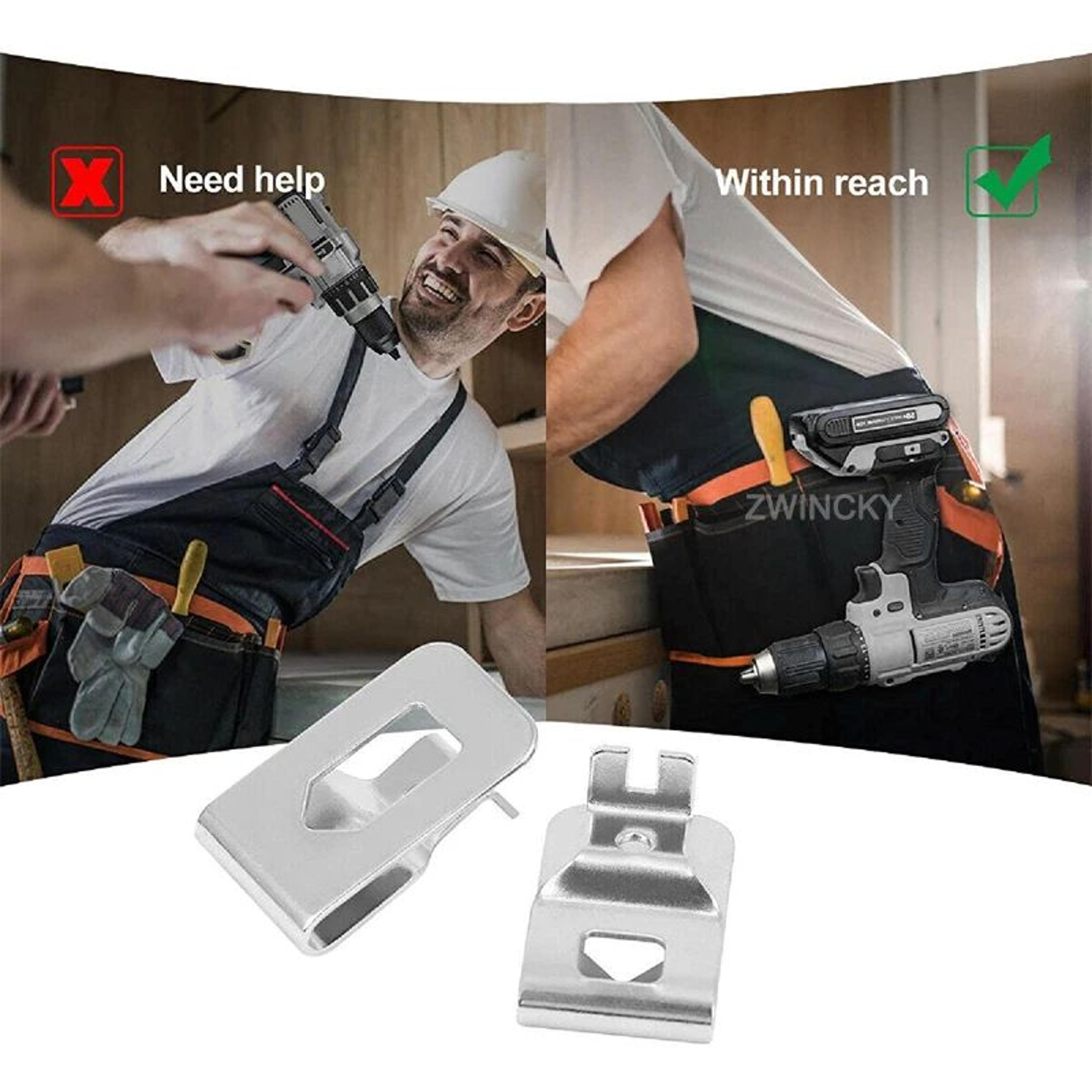 Universal Drill Belt Clip Hook With Screw For 18V 20V Cordless Power Tools 2