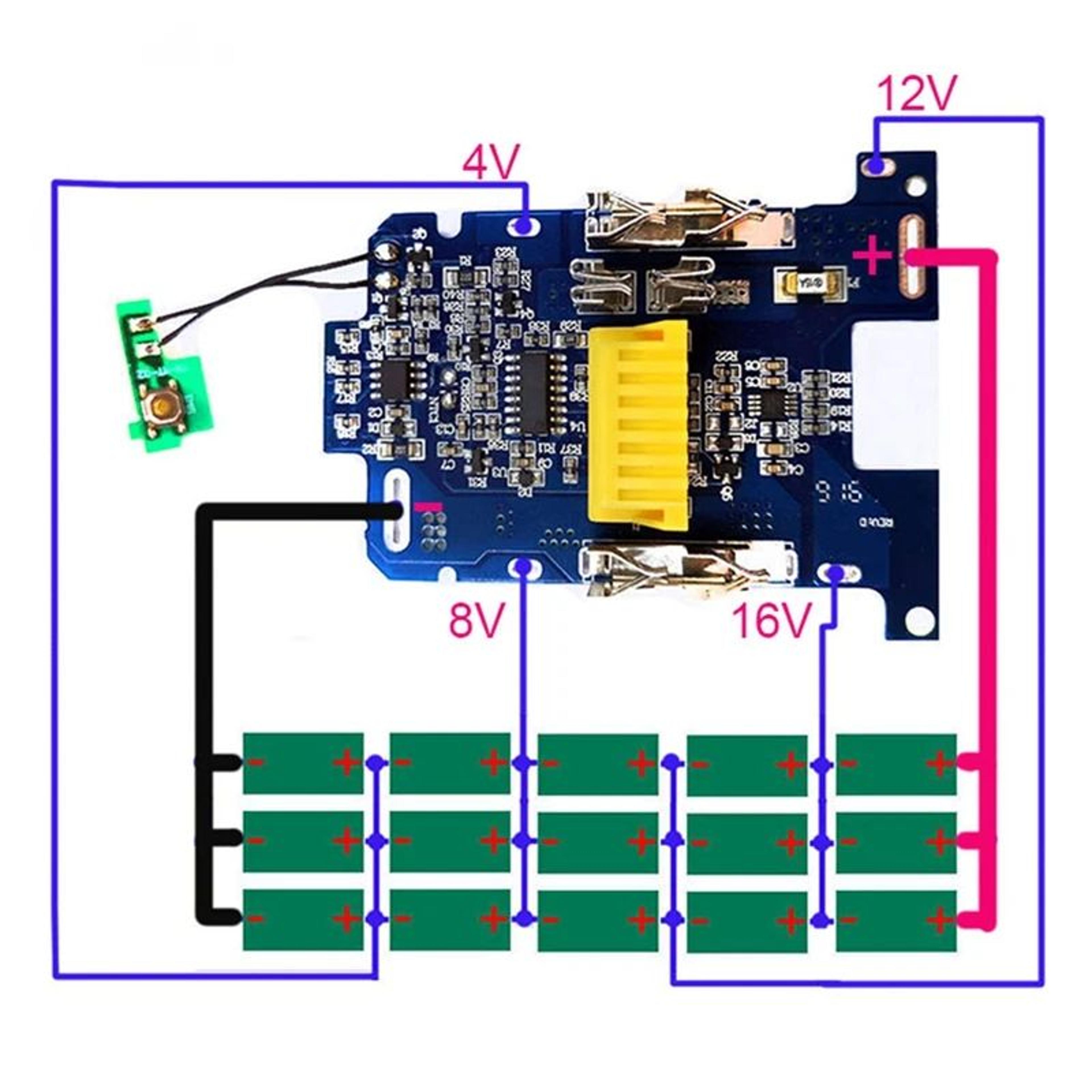 18V LithiumIon Battery BMS Protection Board PCB Replacement For BL1830 BL1815 BL1860 1