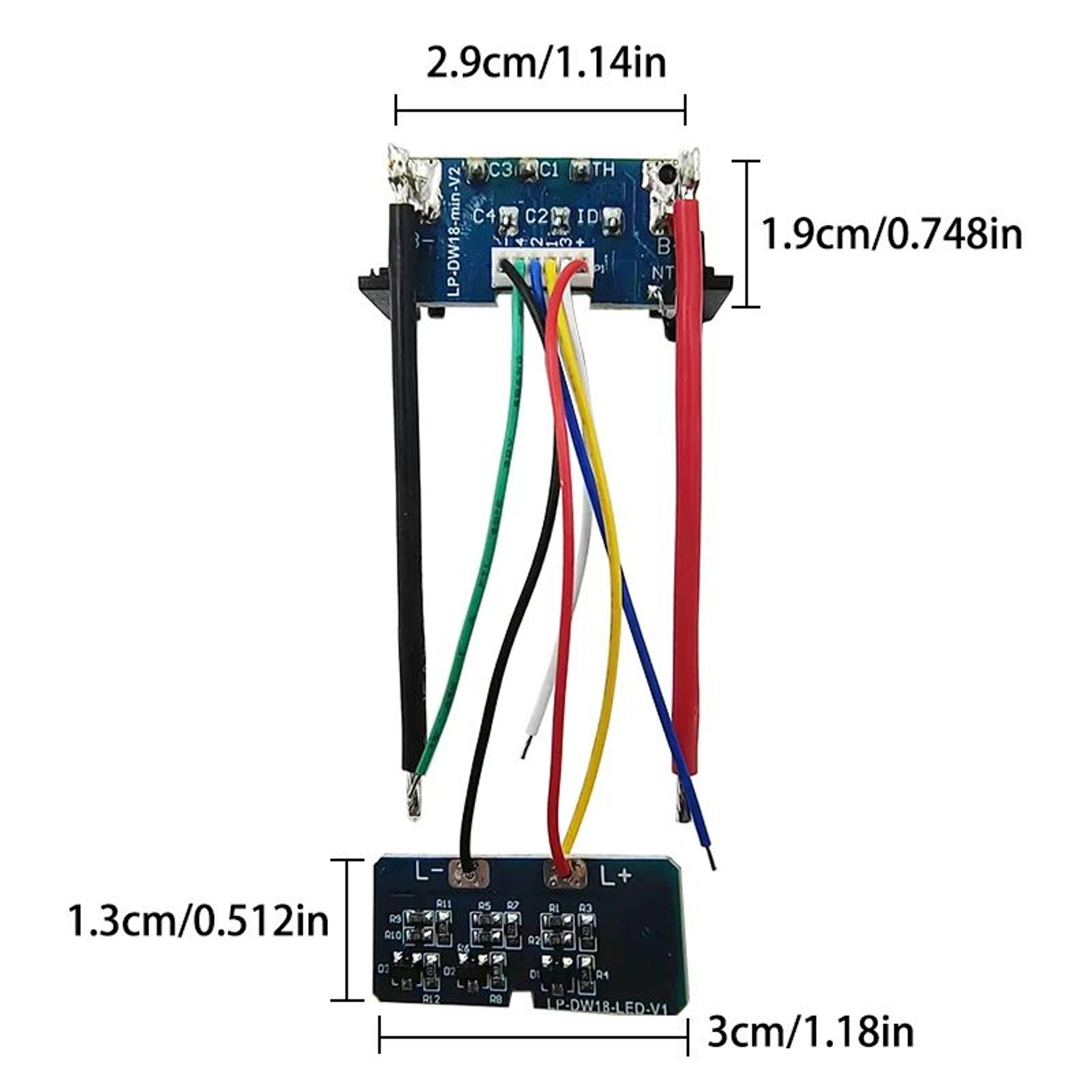 dcb180 18v 20v lithium battery bms pcb charging protection circuit board