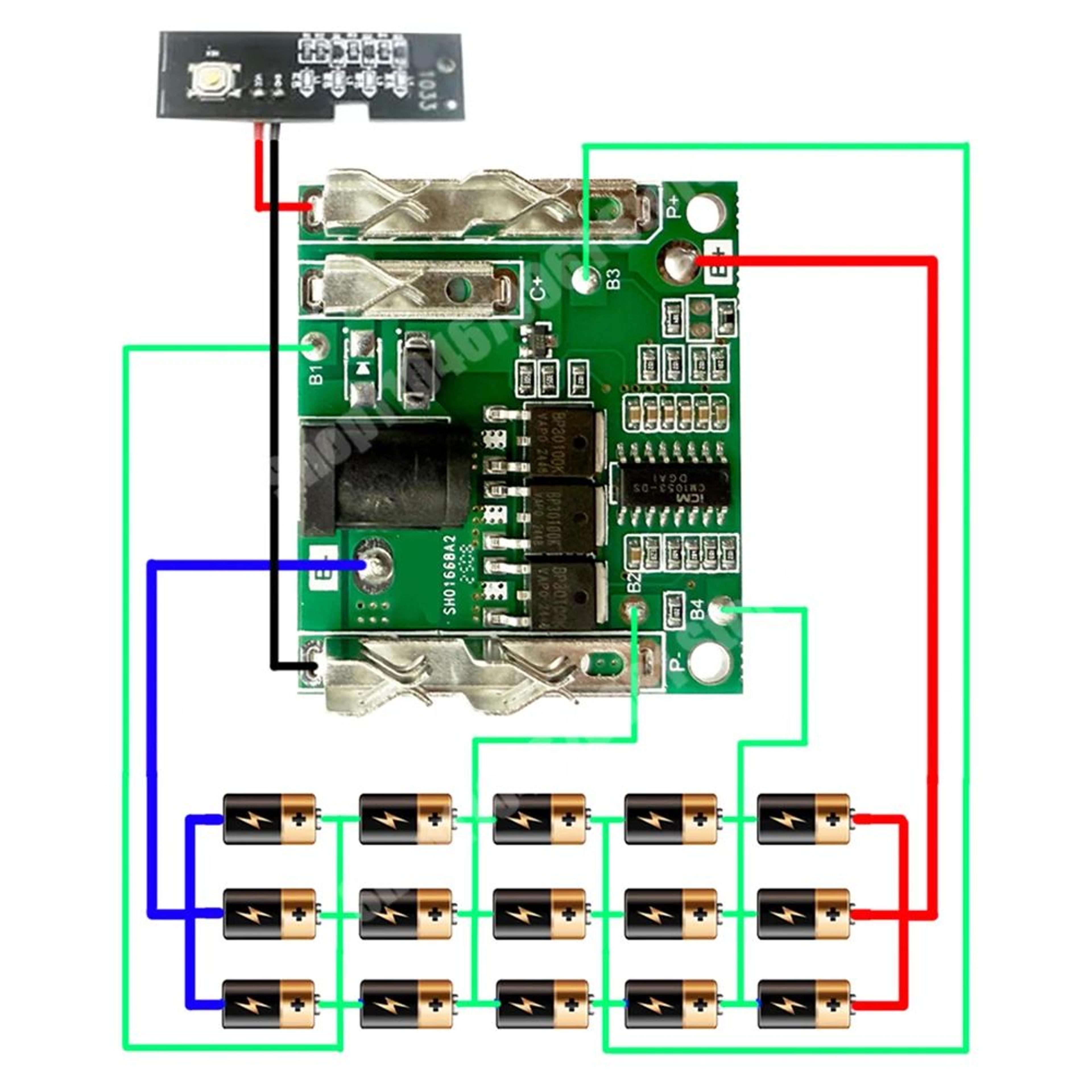 21V Lithium Battery BMS PCB Charging Protection Circuit Board Replacement 4