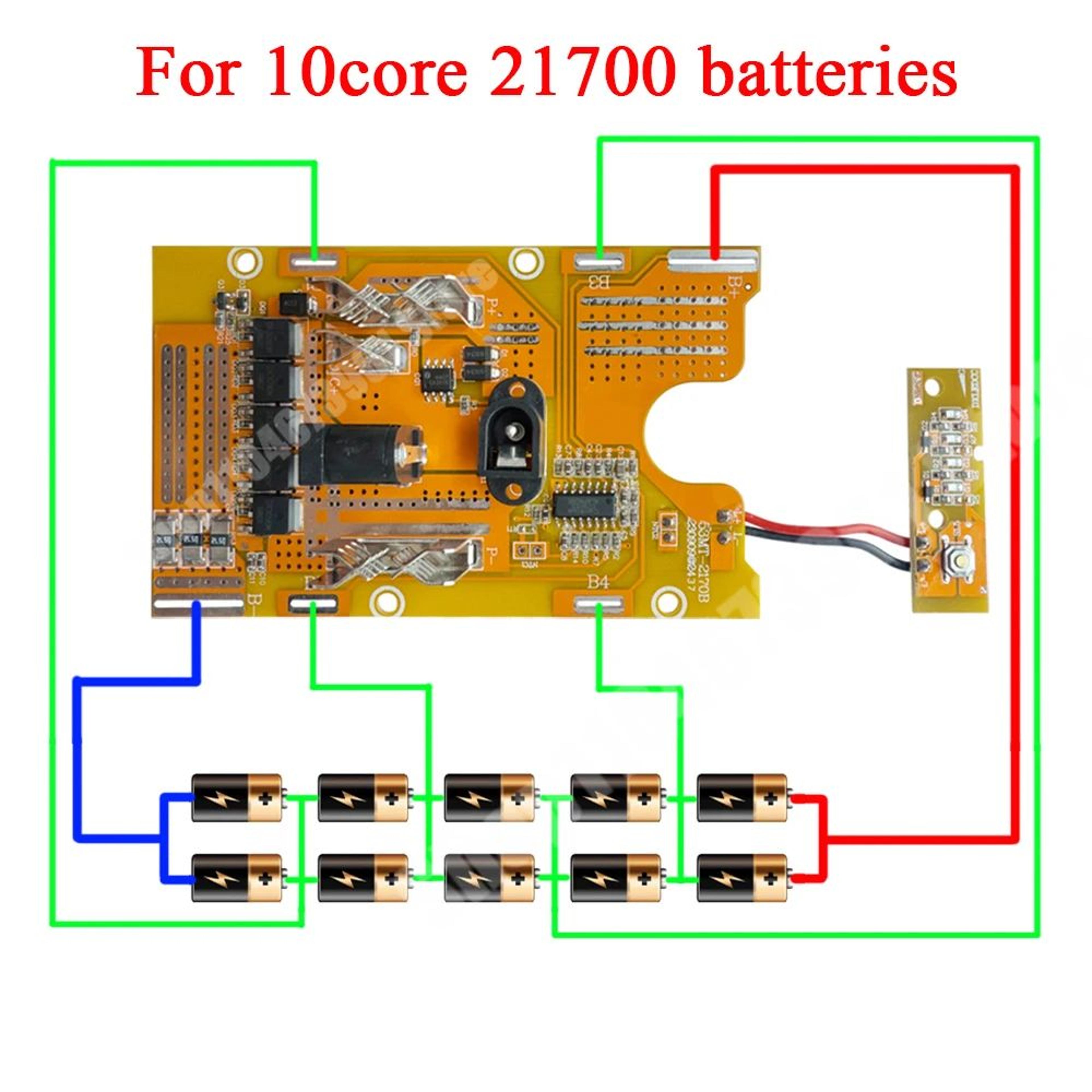 21V 21700 Lithium Battery BMS Protection Circuit Board For Power Tool Battery Repair 5