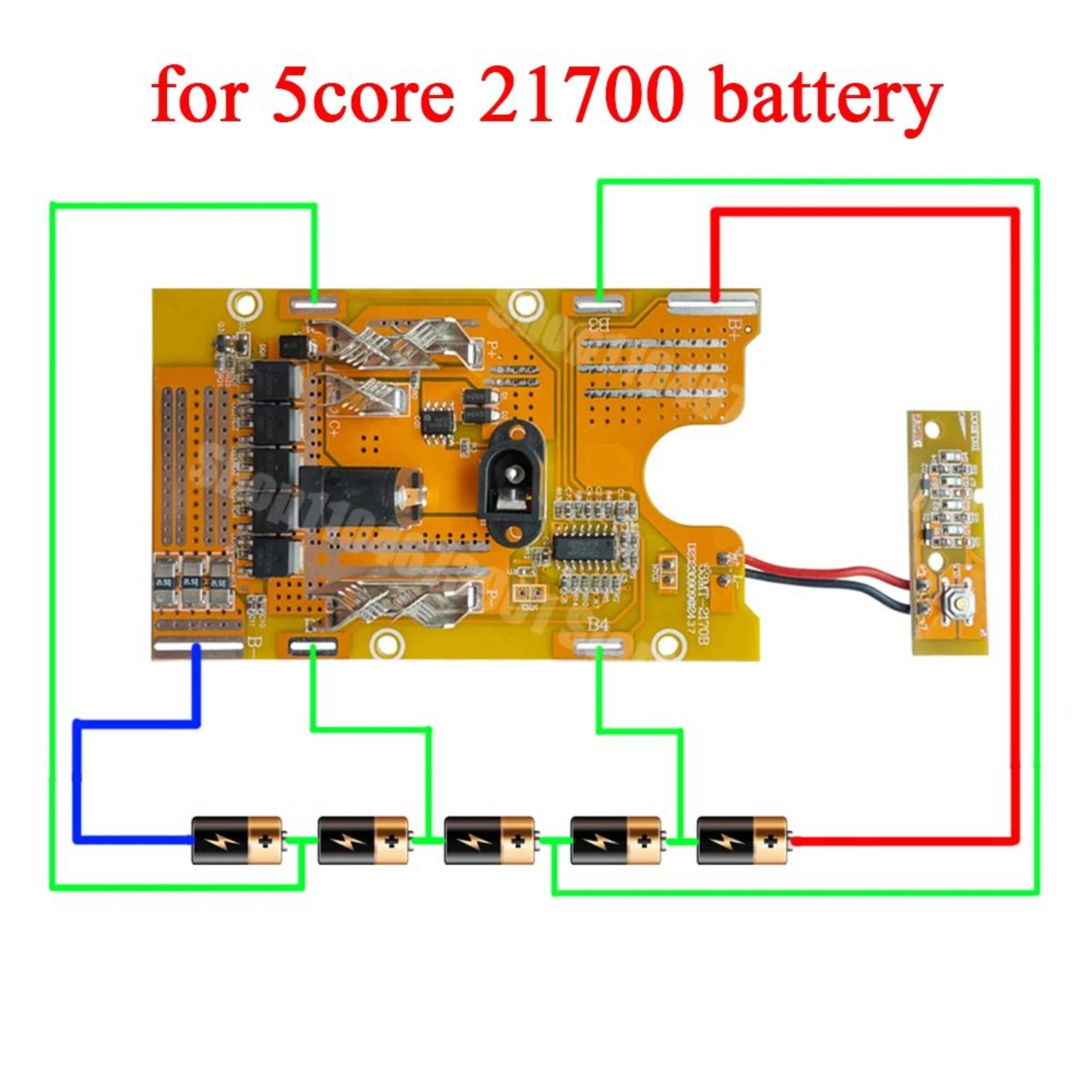 21V 21700 Lithium Battery BMS Protection Circuit Board For Power Tool Battery Repair 4