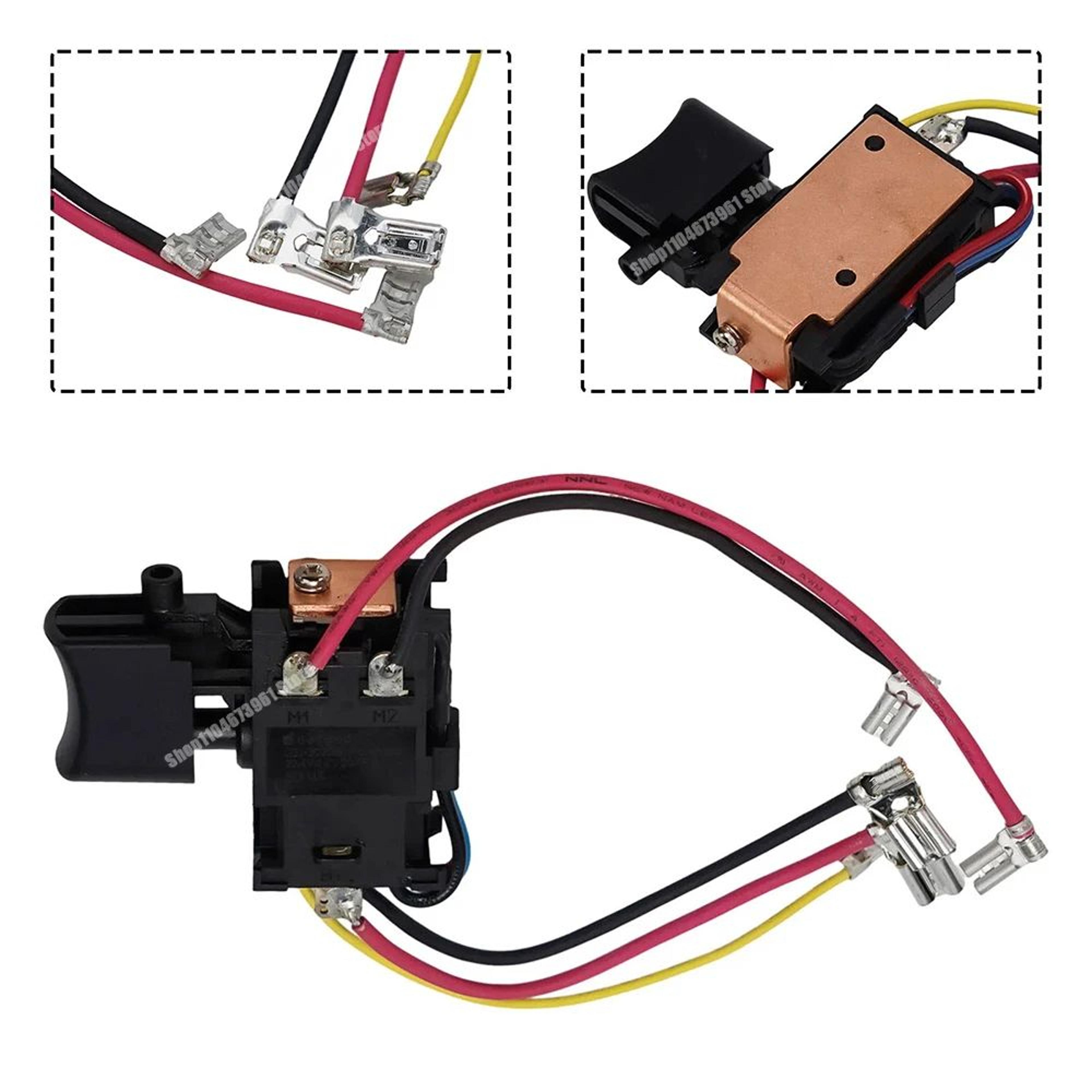 Cordless Drill Replacement Trigger Switch 6388876 For HP457D DF457D DF347DWE 4
