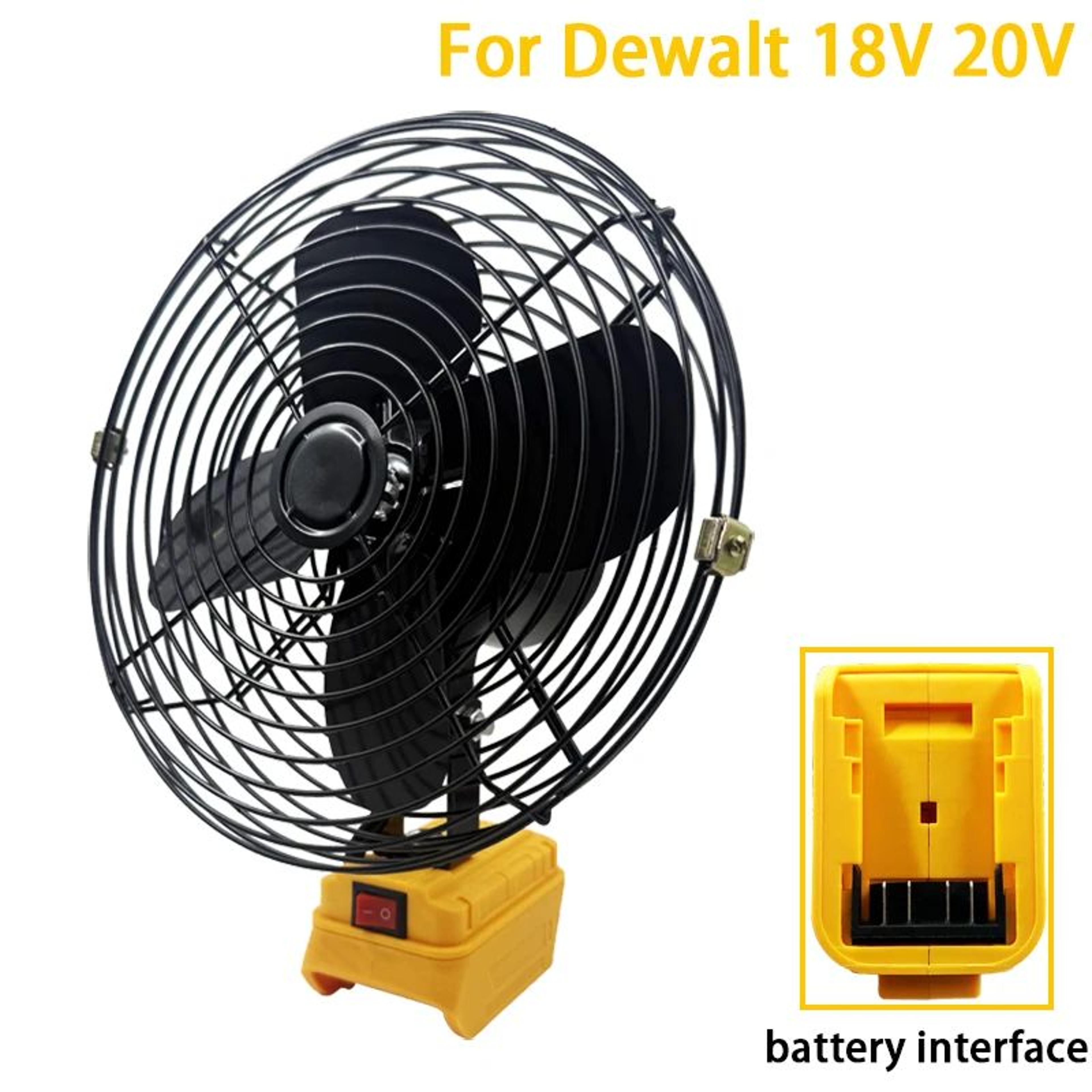 8 Inch Cordless Battery Powered Camping Fan For 18V 20V Power Tool Batteries 6