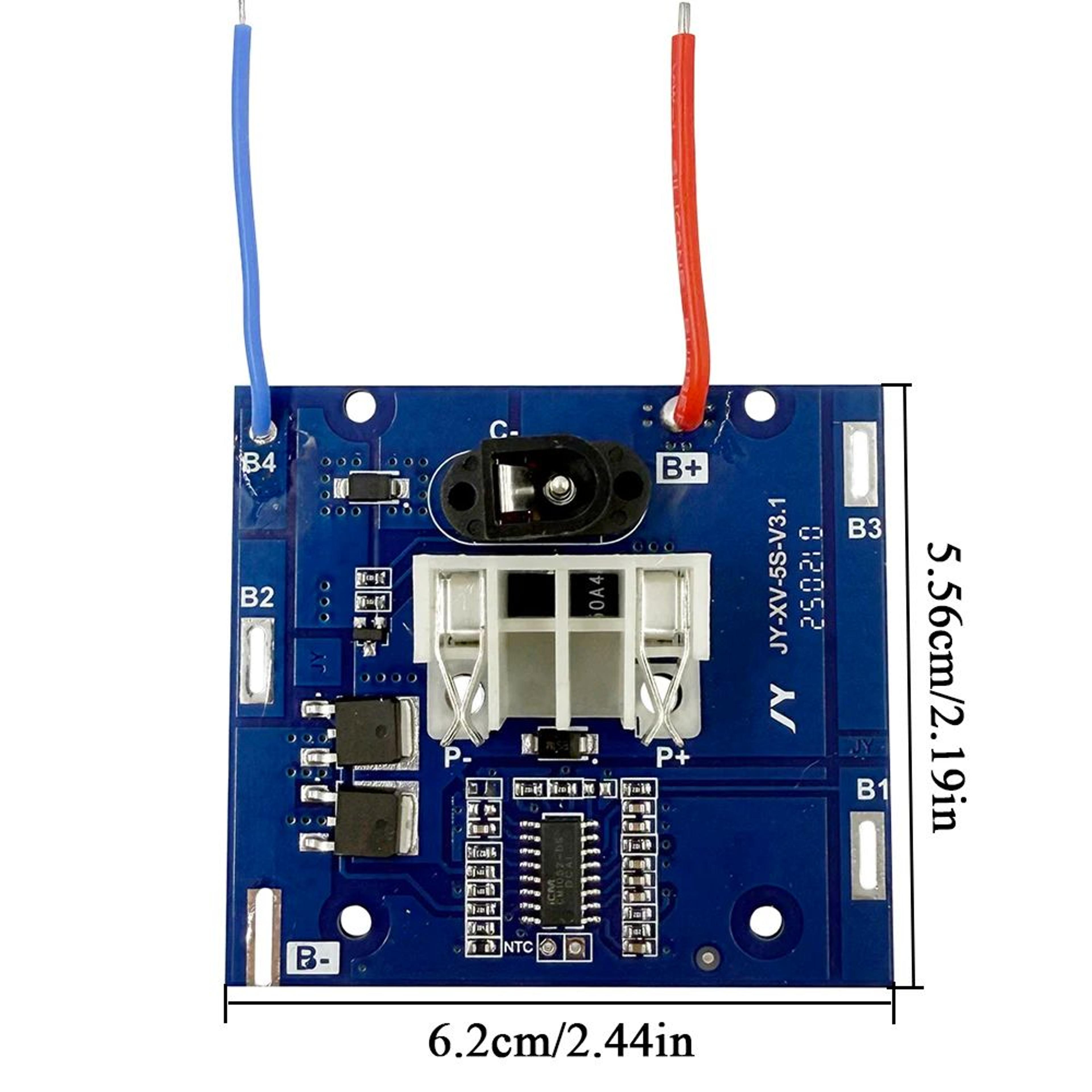 20V Lithium Battery Replacement Case With PCB Protection Board For 15 18650 Cells 5