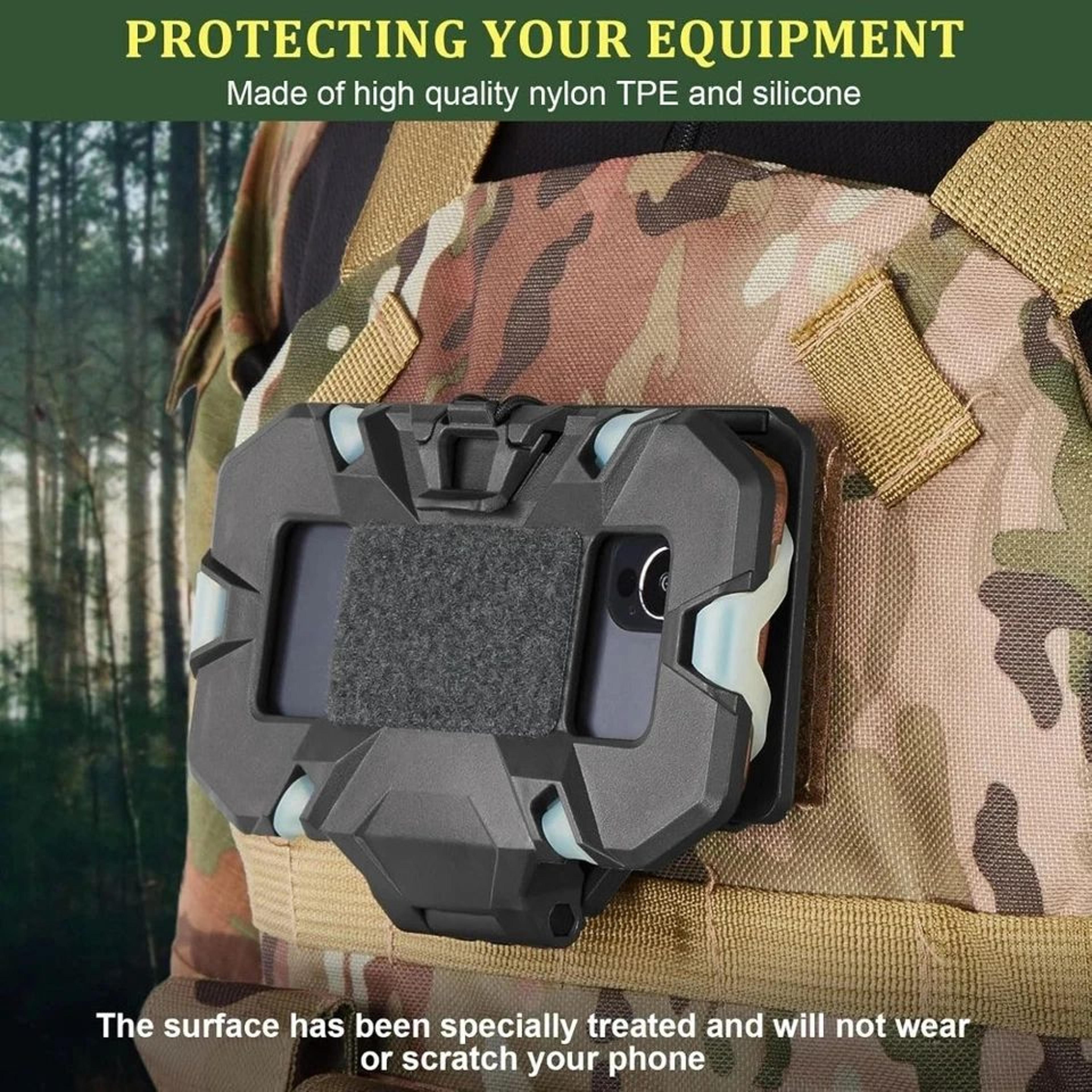 Tactical MOLLE Folding Navigation Board With Phone Holder And Map Case 2