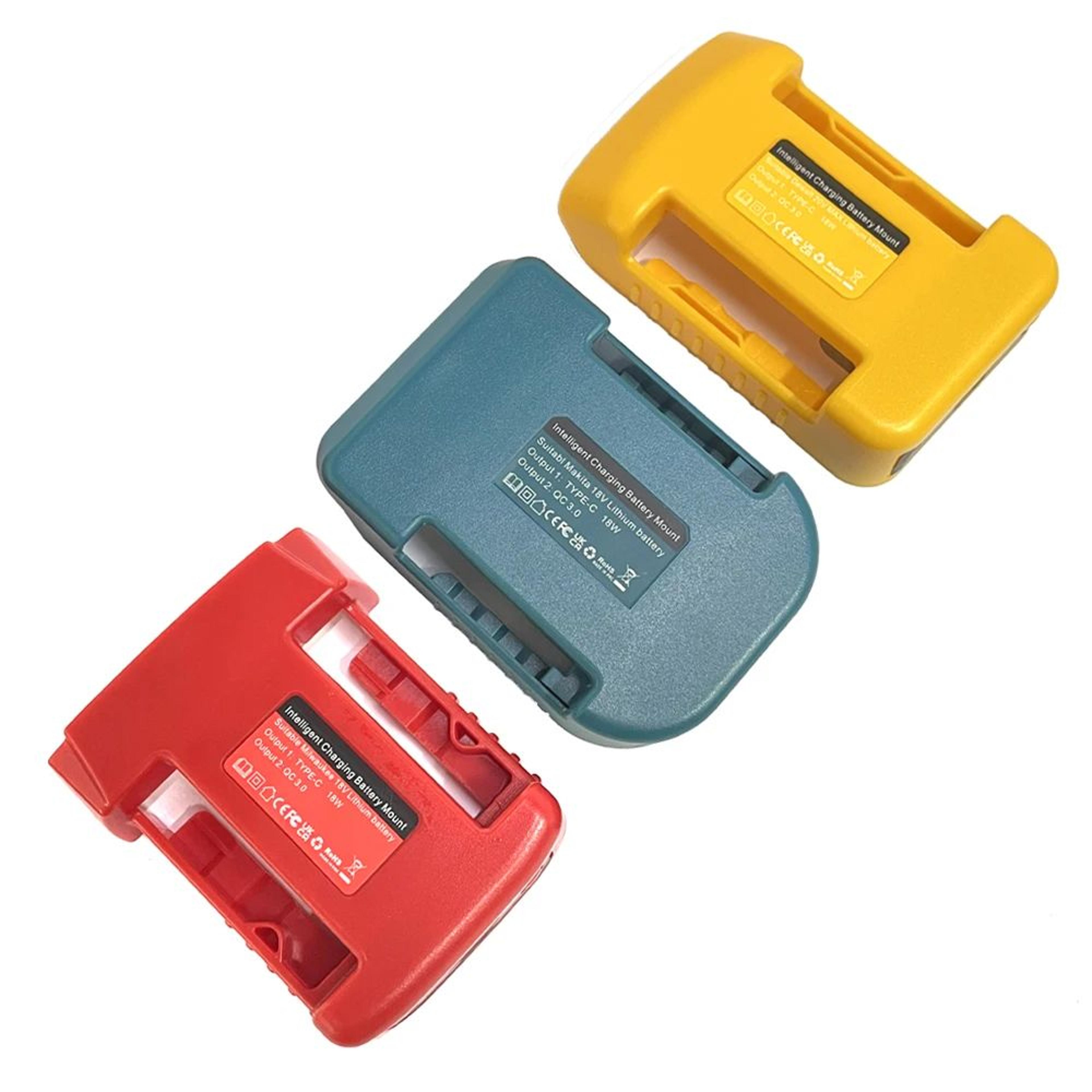 18V Power Tool Battery Charger Adapter With USB TypeC Portable Charging Port 3