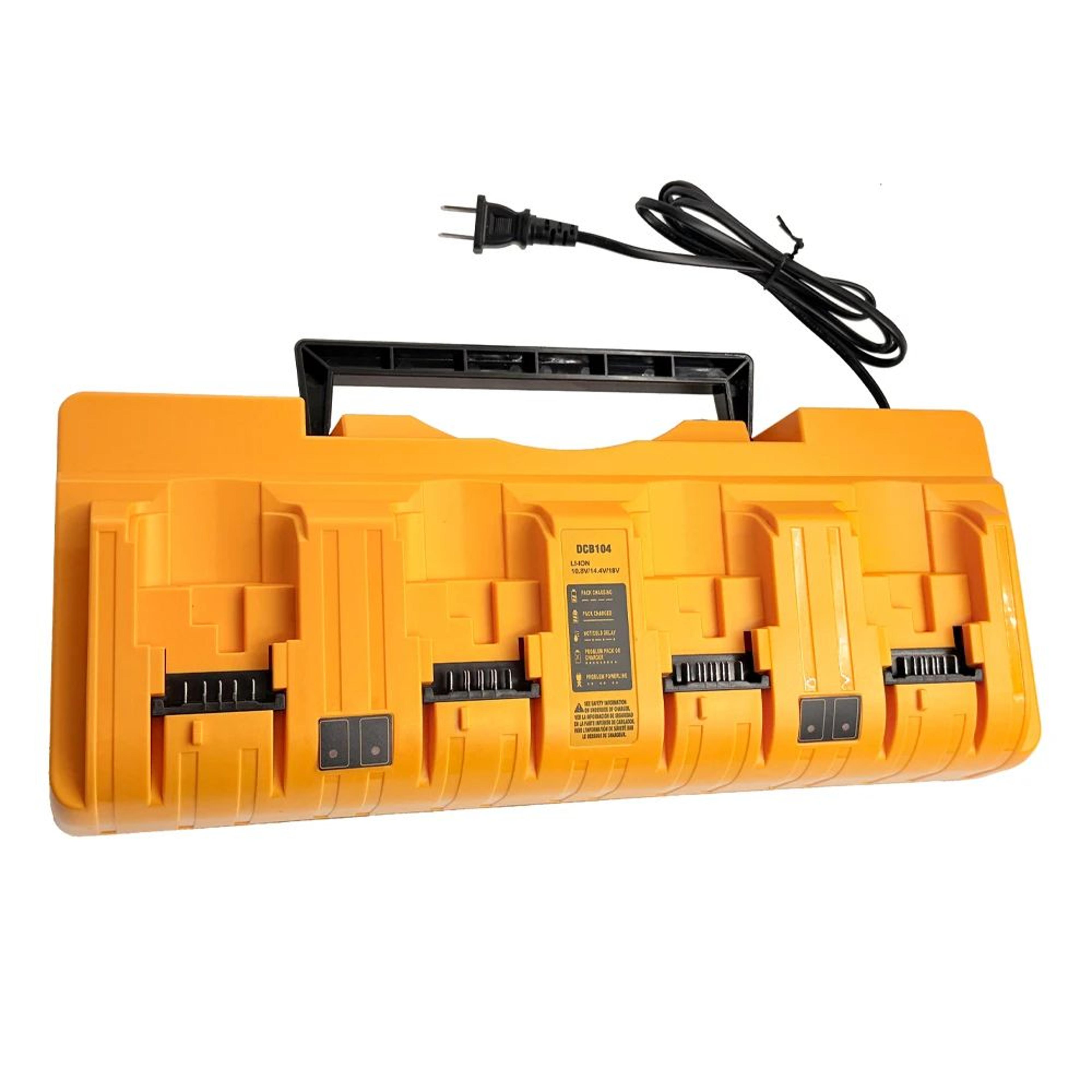 4-port fast battery charger for 12v-18v lithium power tools dcb104