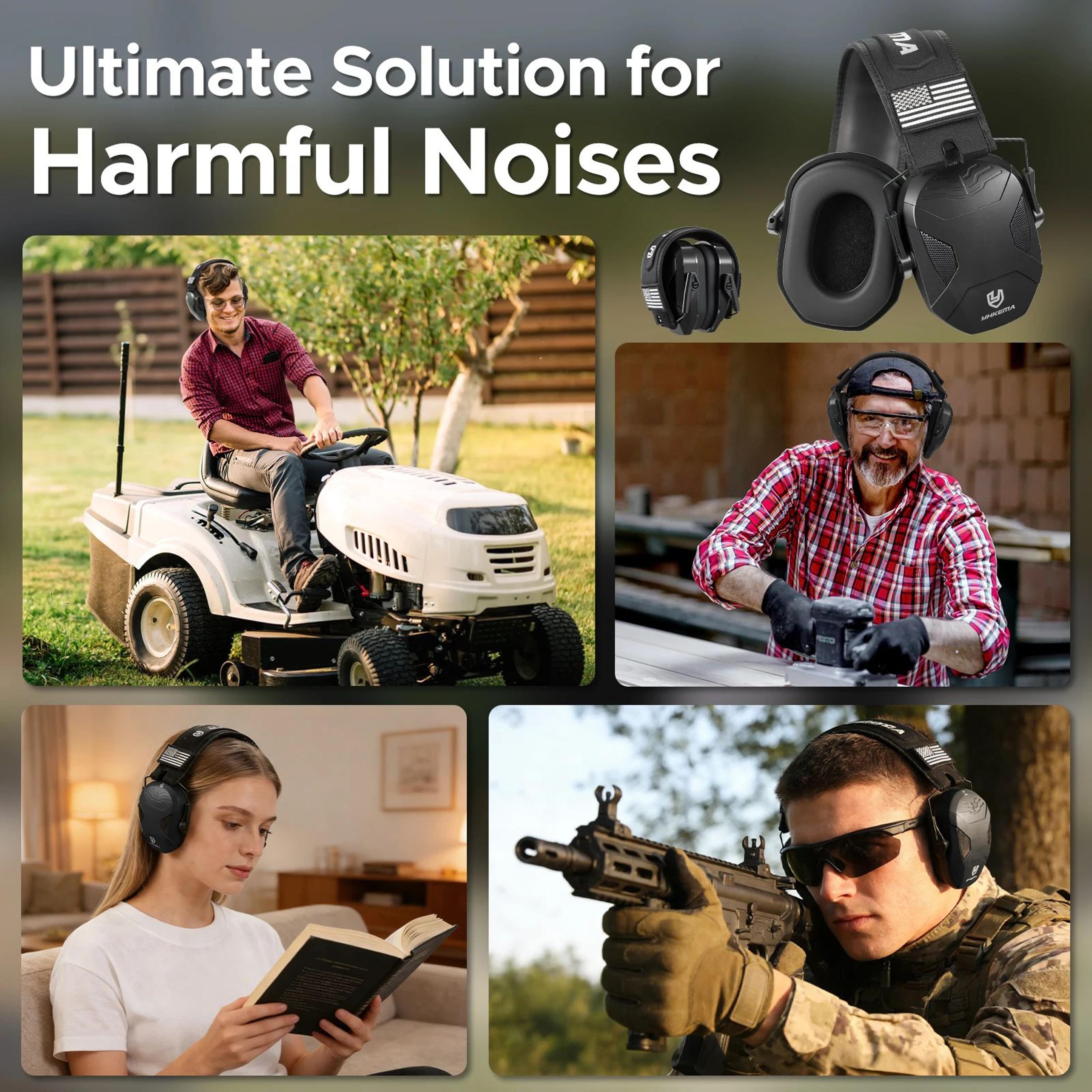 Compact Shooting Ear Defenders Passive Noise Reduction Earmuffs For Hunting And Gun Range 1