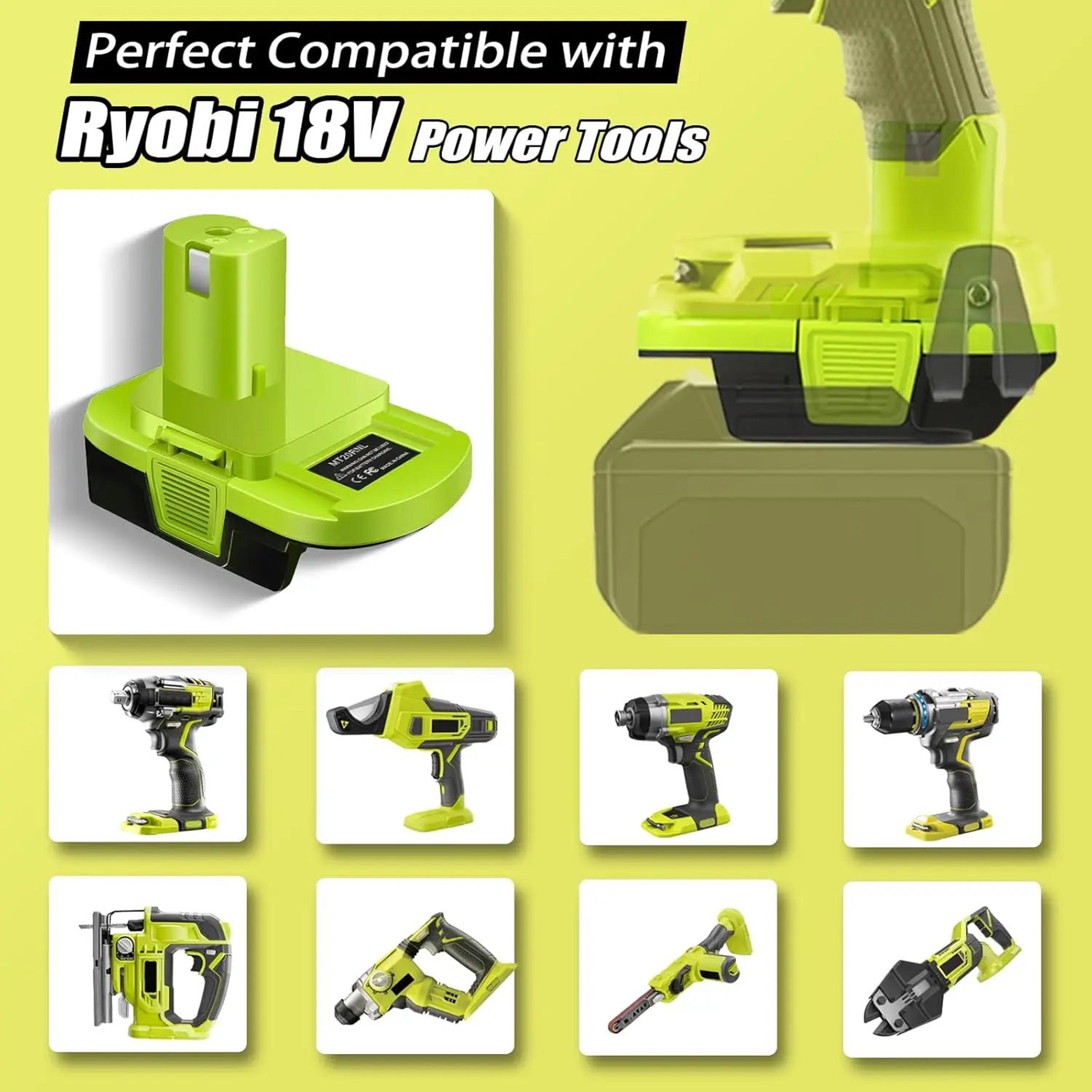 18V Battery Converter Adapter For Ryobi Cordless Power Tools 2