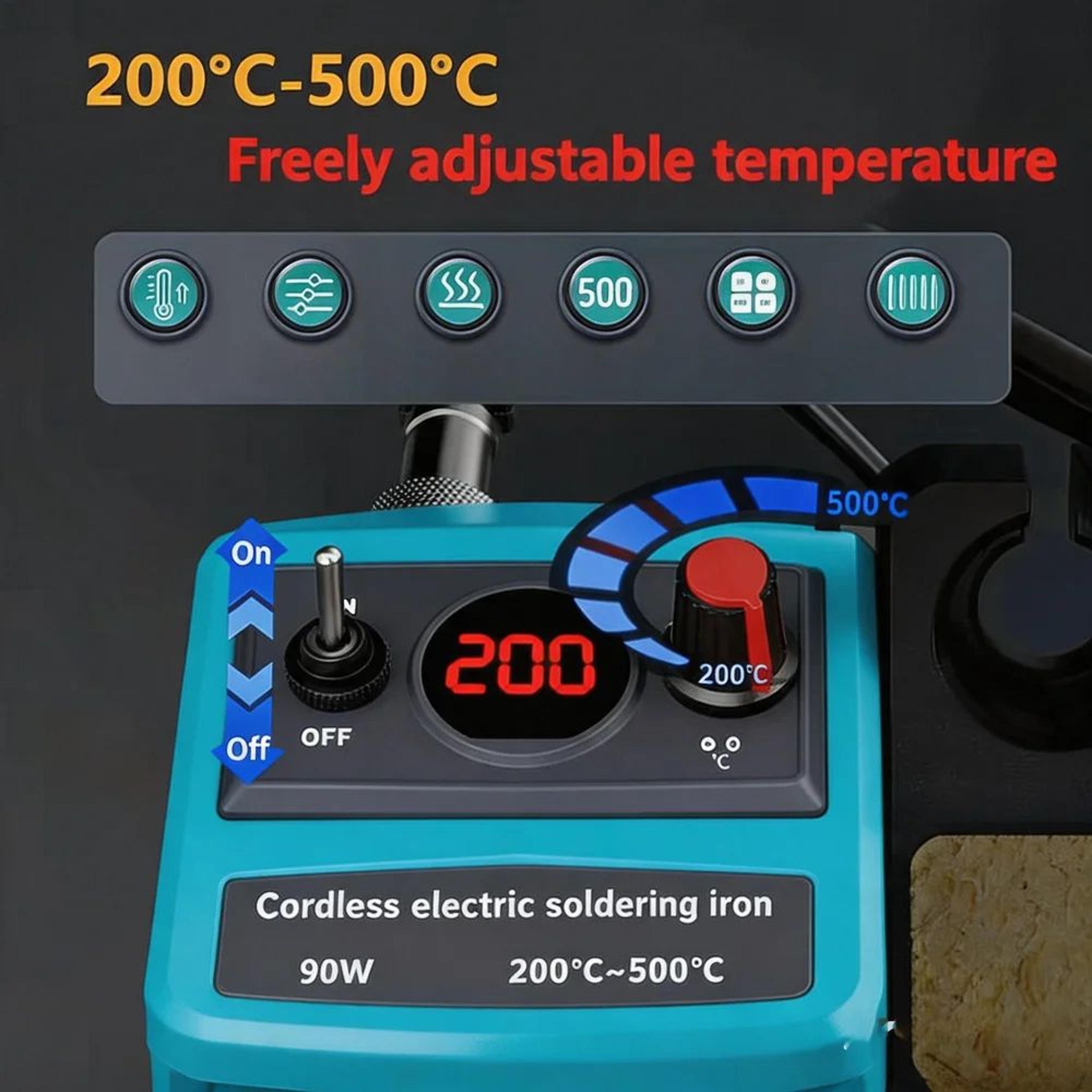18V 20V Cordless Soldering Station With 5 Tips And Solder Wire 3