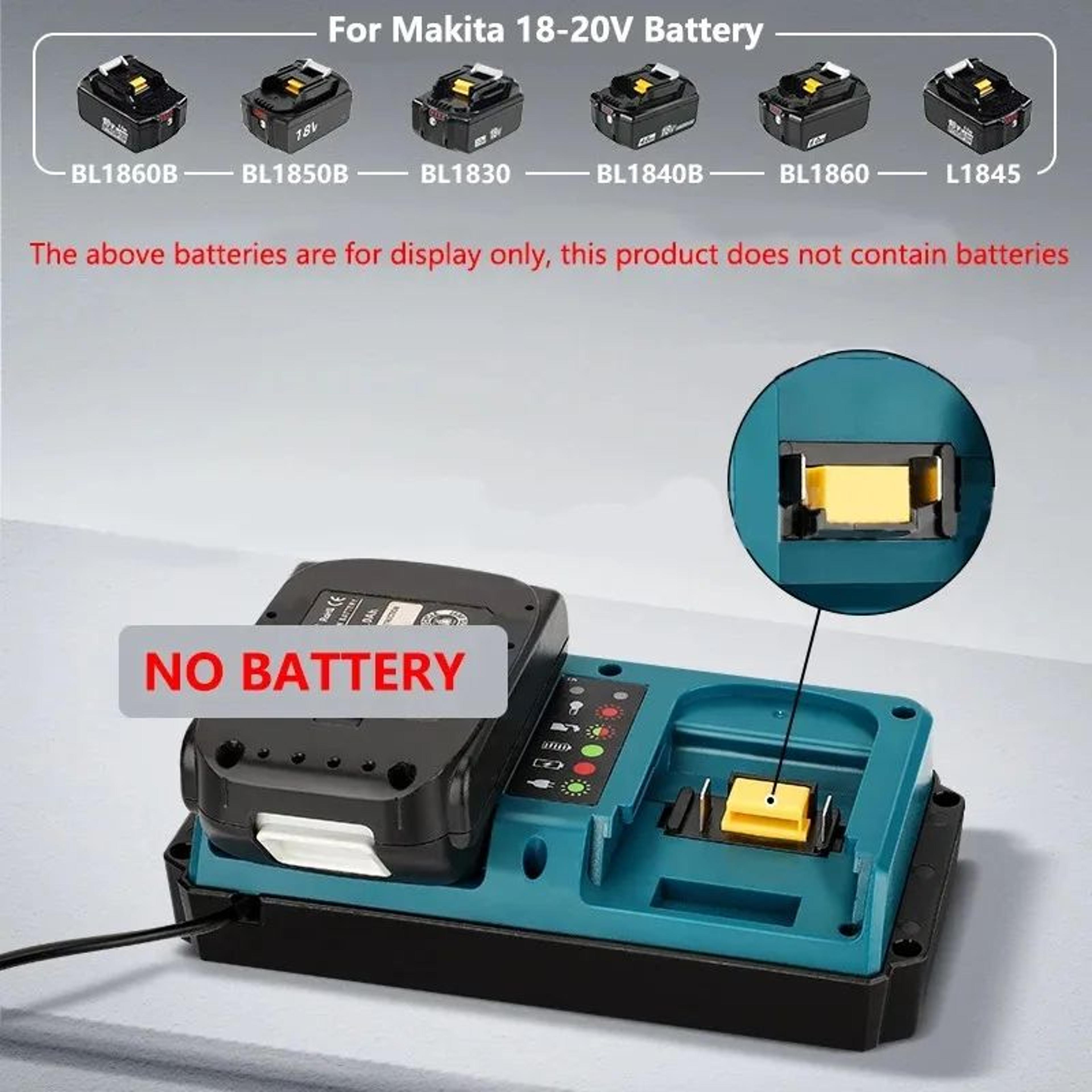 Portable Dual Port 18V20V Lithium Battery Fast Charger For Cordless Power Tools 2