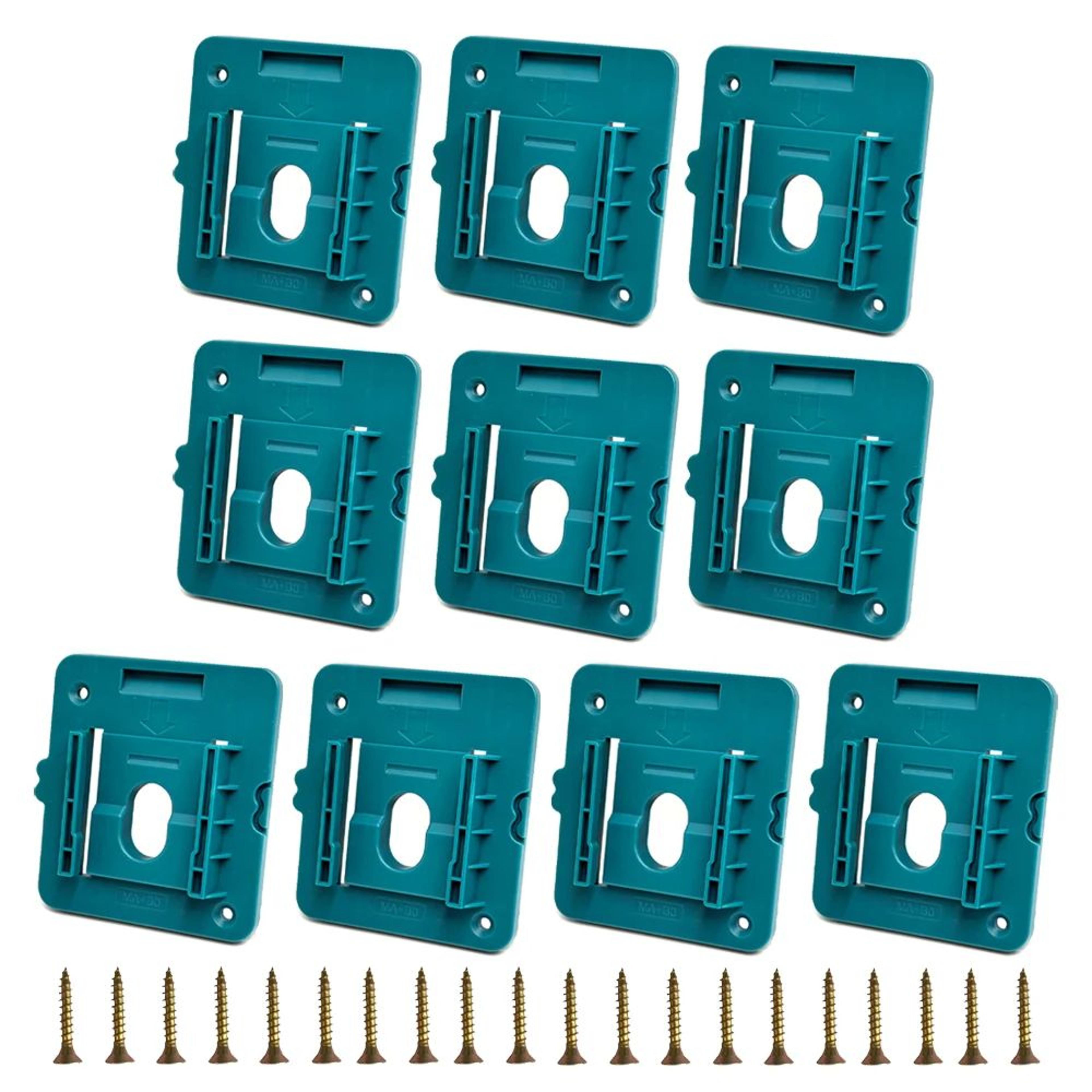 18V Battery Mount Holder Wall Storage Organizer For Cordless Power Tool Batteries 6