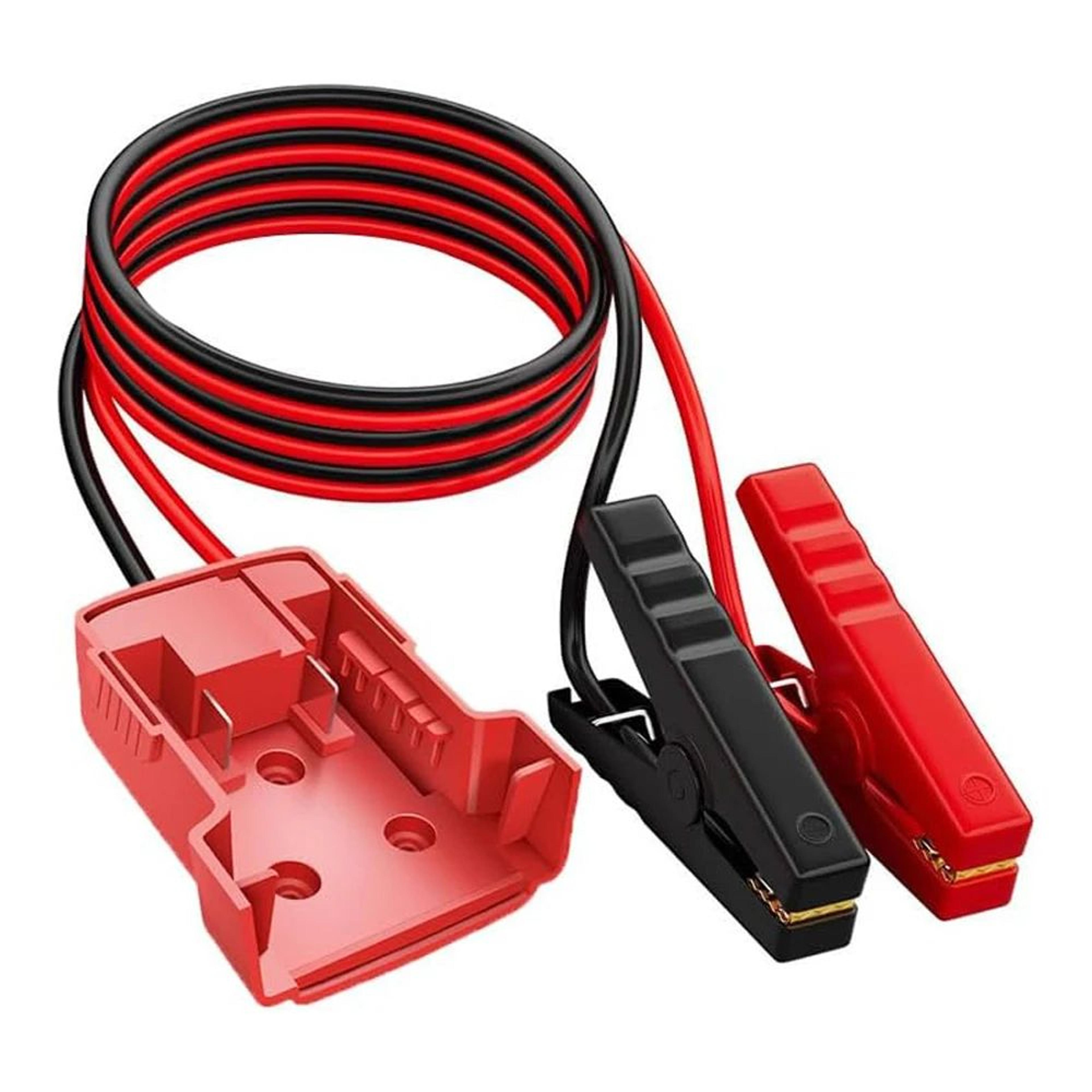 18V Cordless Battery Jump Starter Adapter With 328FT Jumper Cable Clamps 7