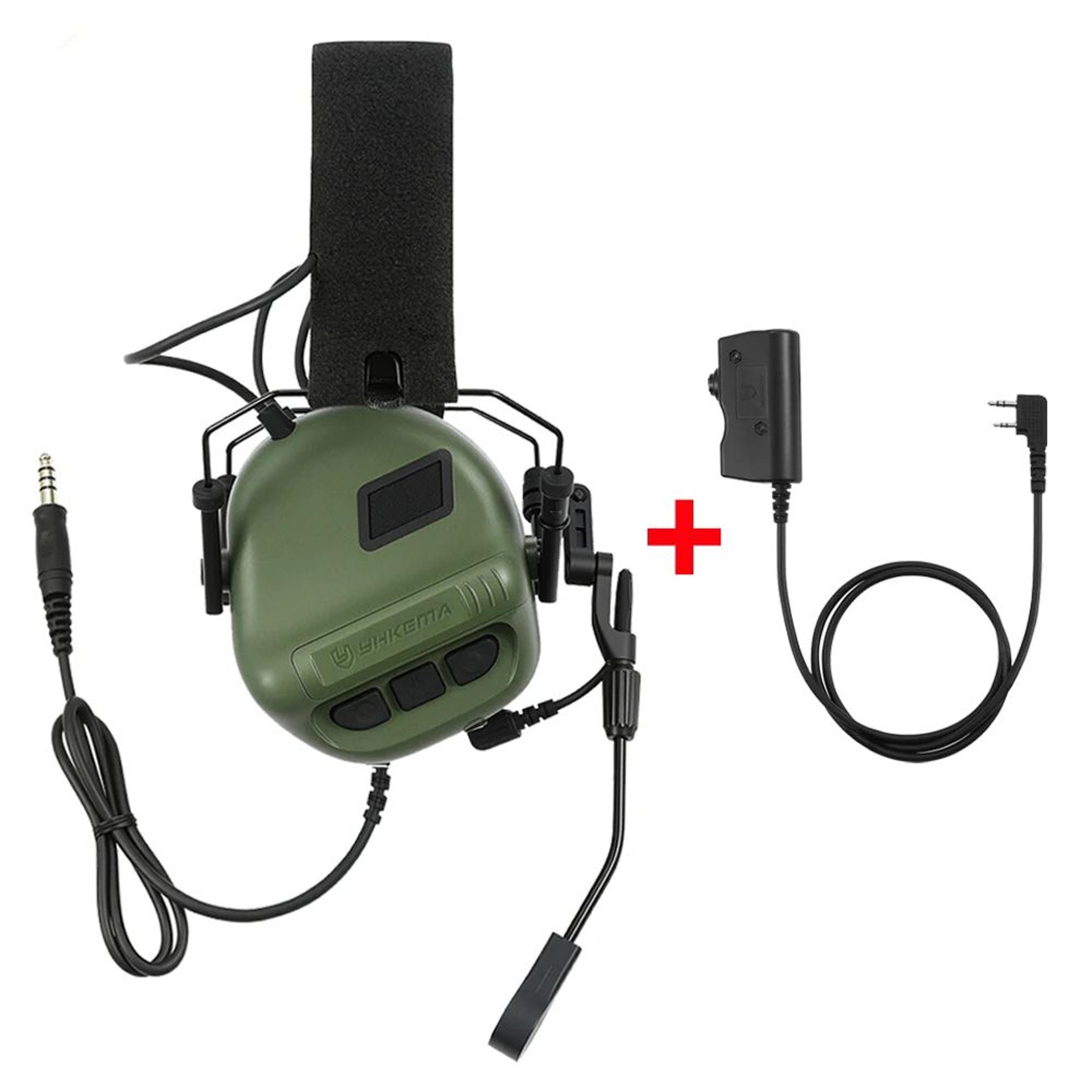 E70 Tactical Electronic Noise Reduction Headset With PTT Adapter For Shooting And Communication 7