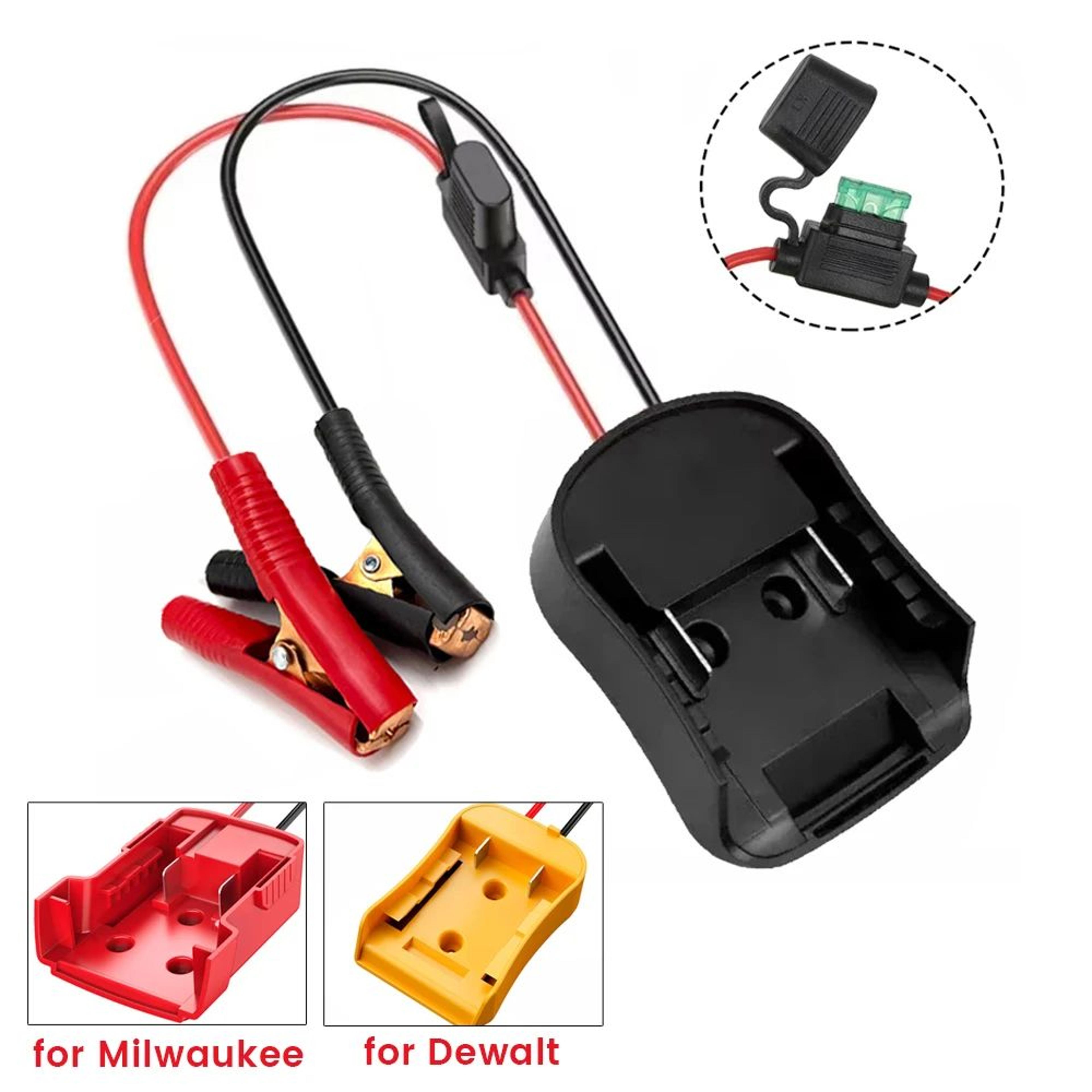 18v battery jump starter adapter with 30a fuse for emergency car power
