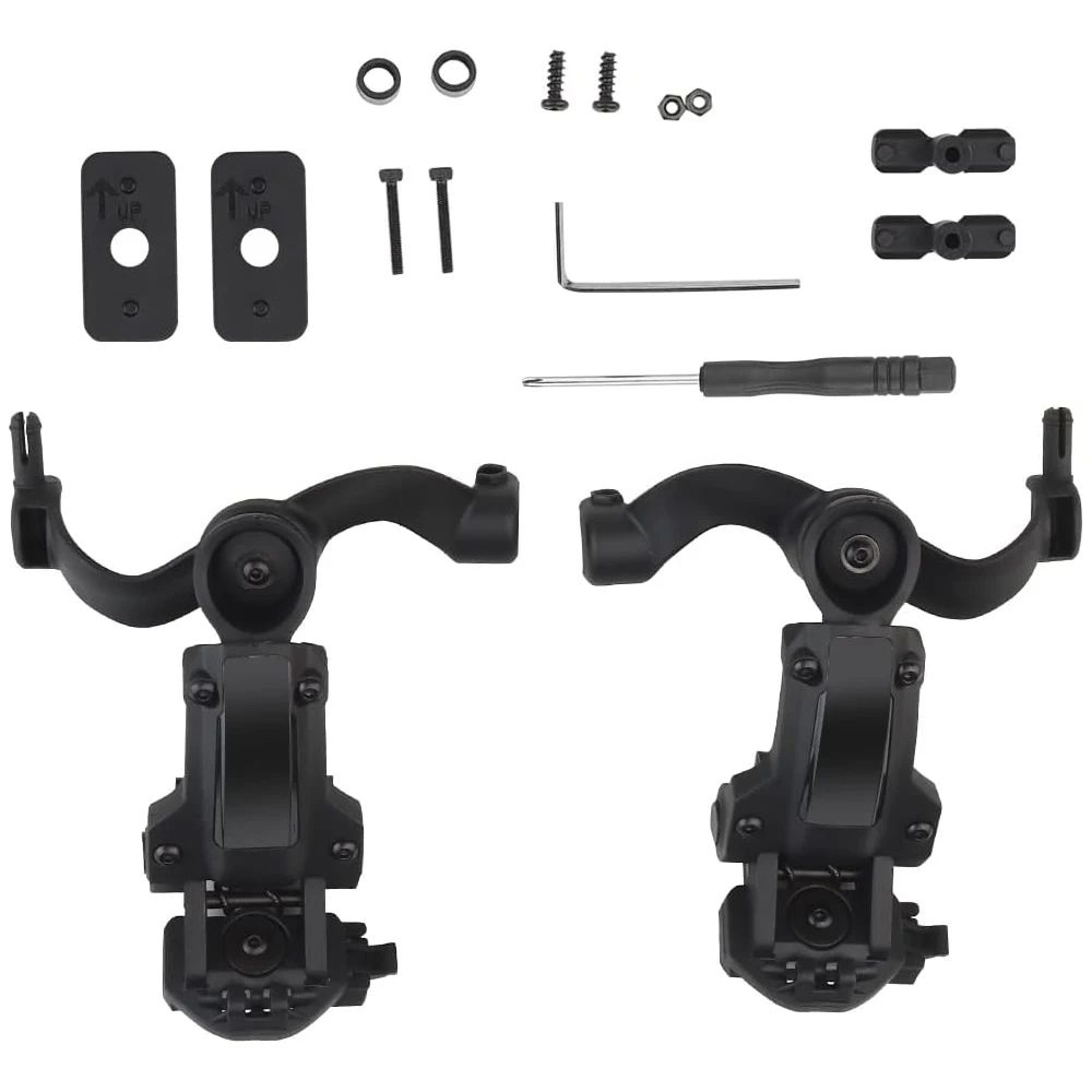 Tactical Helmet Rail Mount Adapter For Headset ARC And MLOK Systems 6