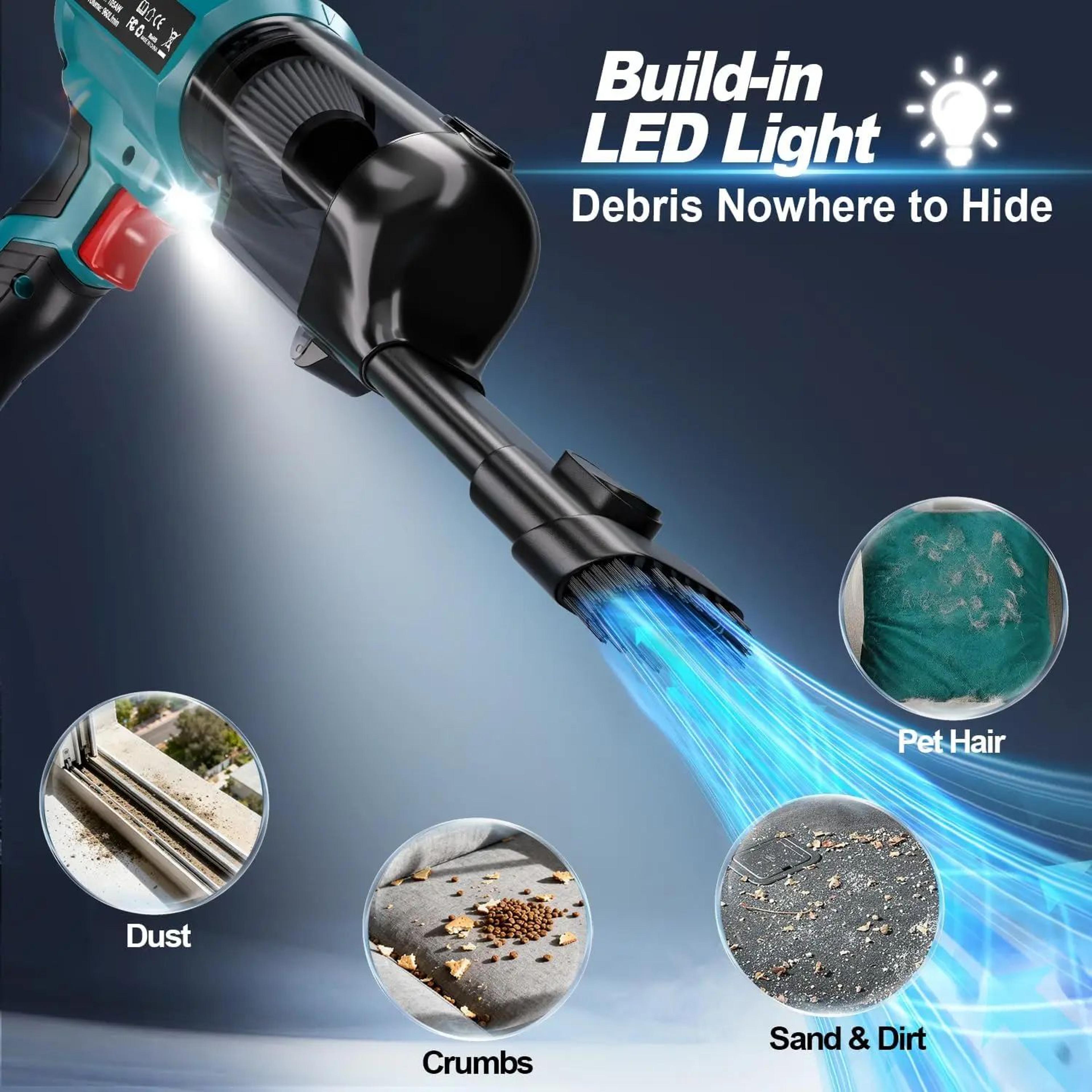 Cordless Handheld Vacuum Cleaner For 18V Batteries  Portable Pet Hair And Home Cleaning 4