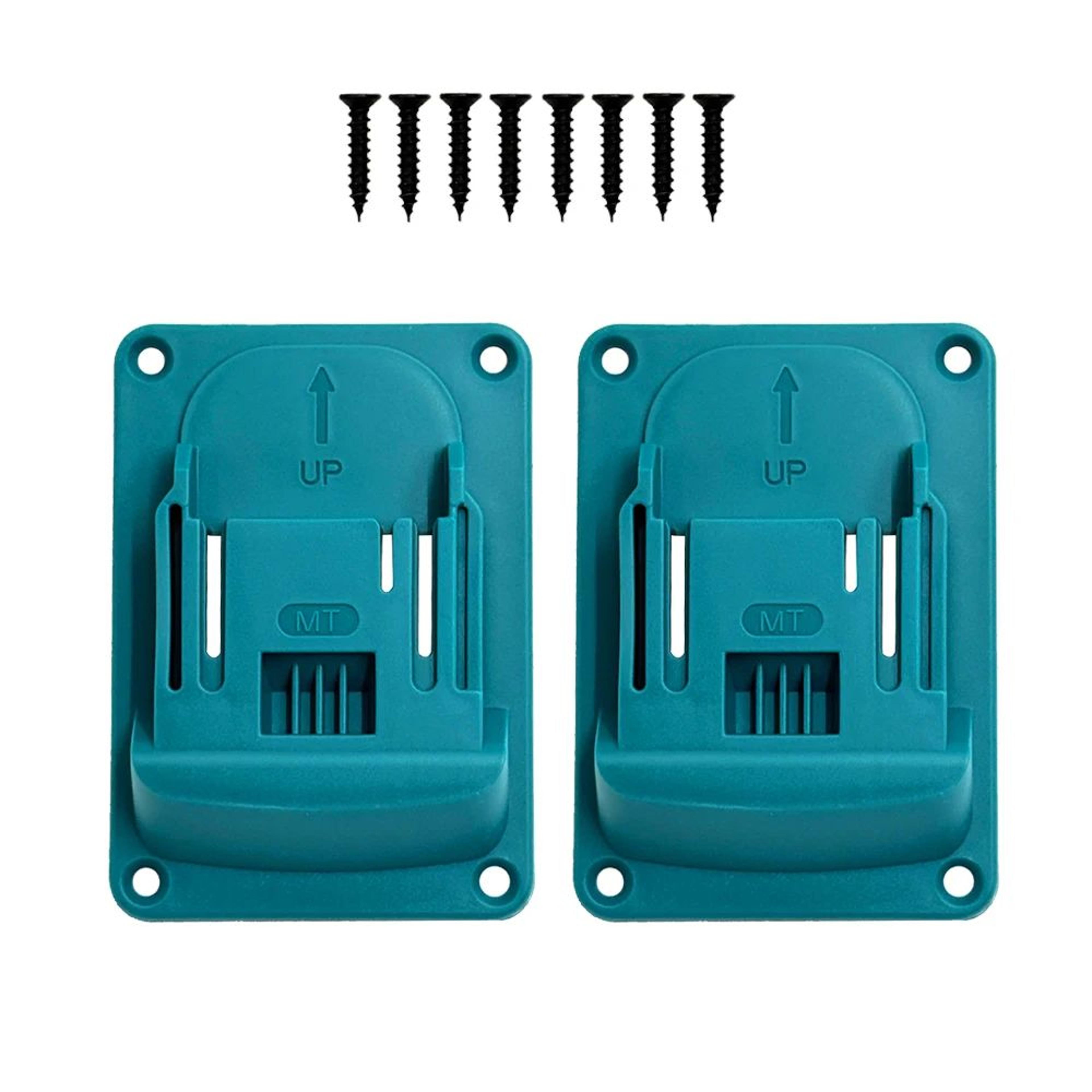 Wall Mount Power Tool Holder And Battery Storage Bracket For Organized Workshops 7