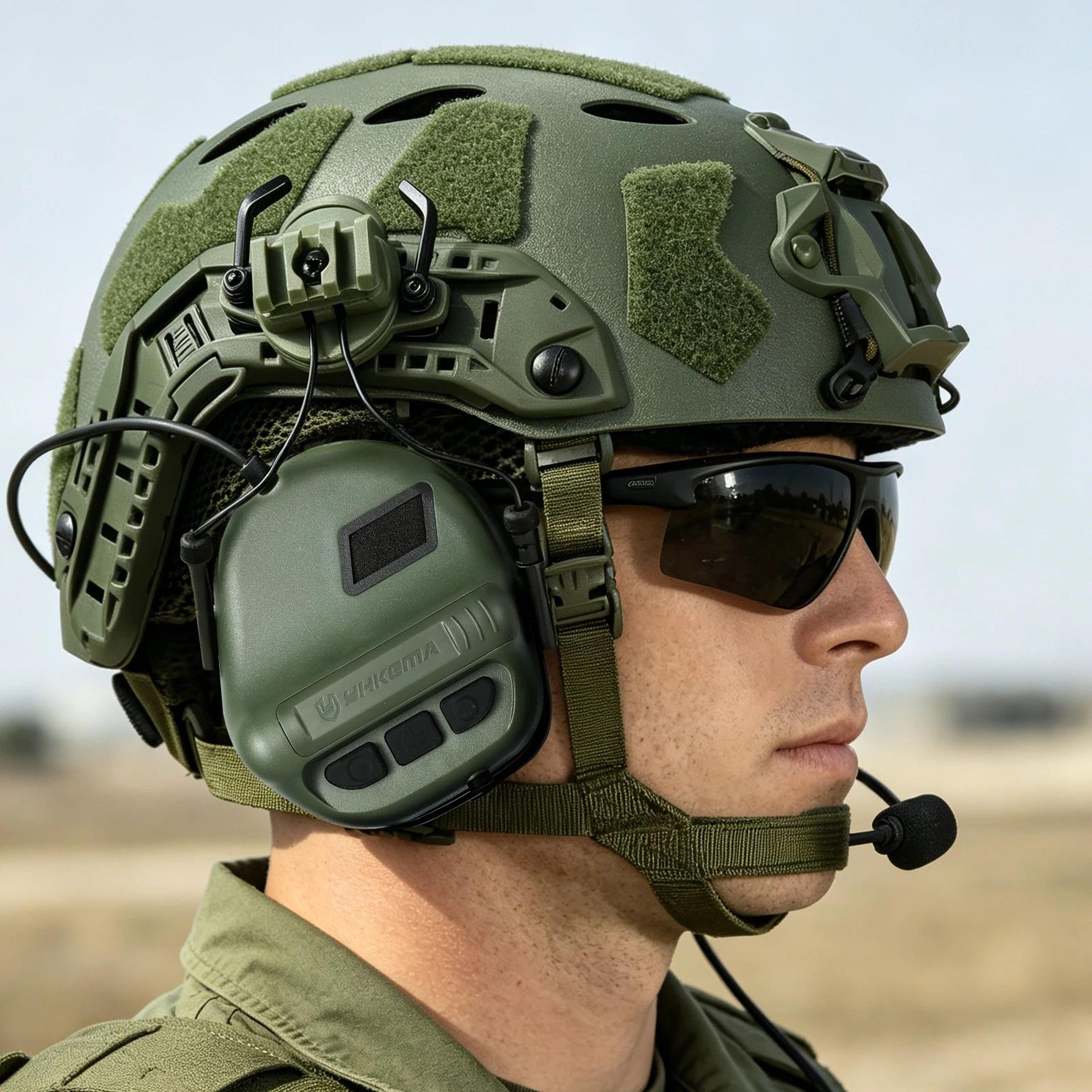 e80 tactical electronic shooting earmuffs with active noise reduction and sound amplification
