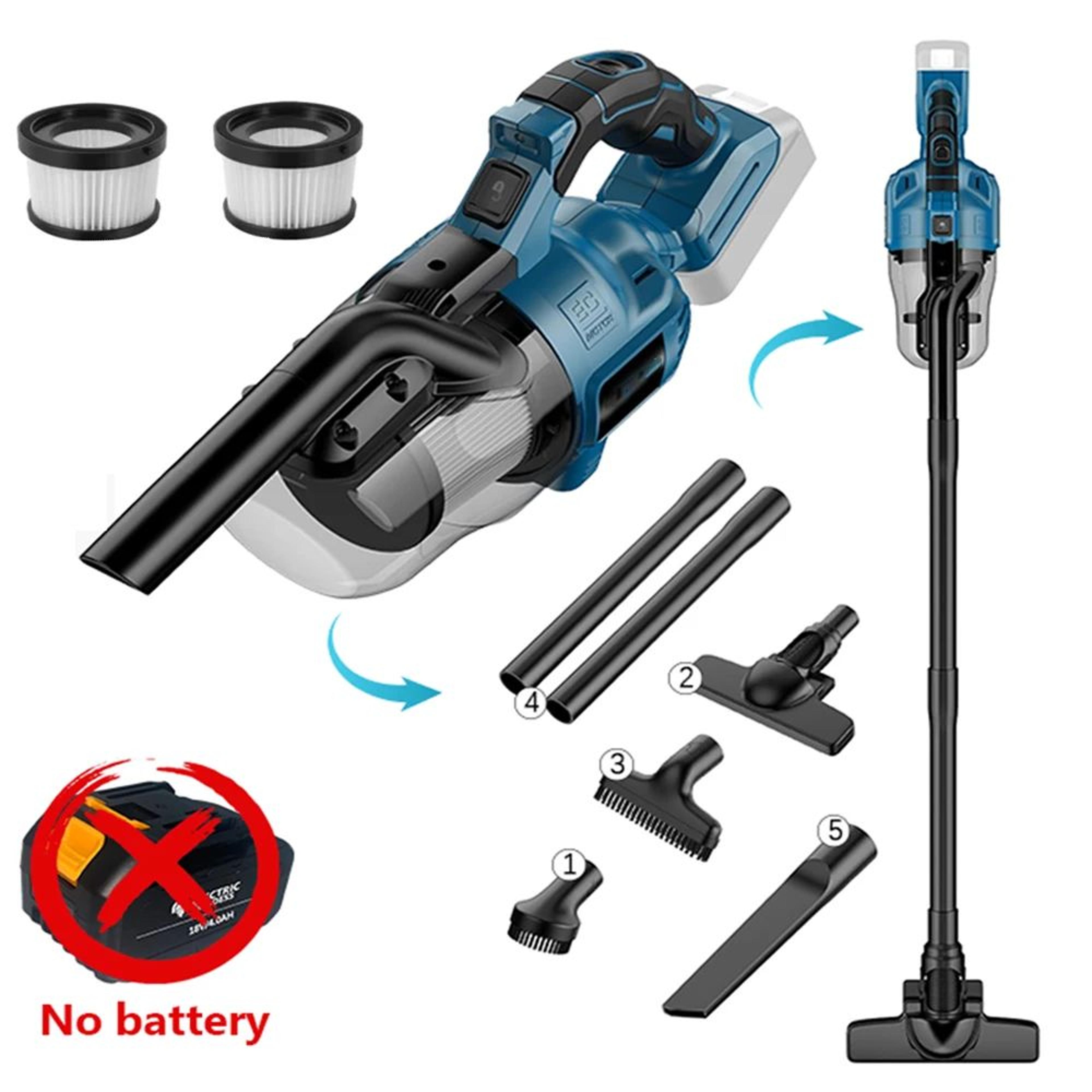 400W 6in1 Cordless Handheld Vacuum Cleaner For Home And Car 6
