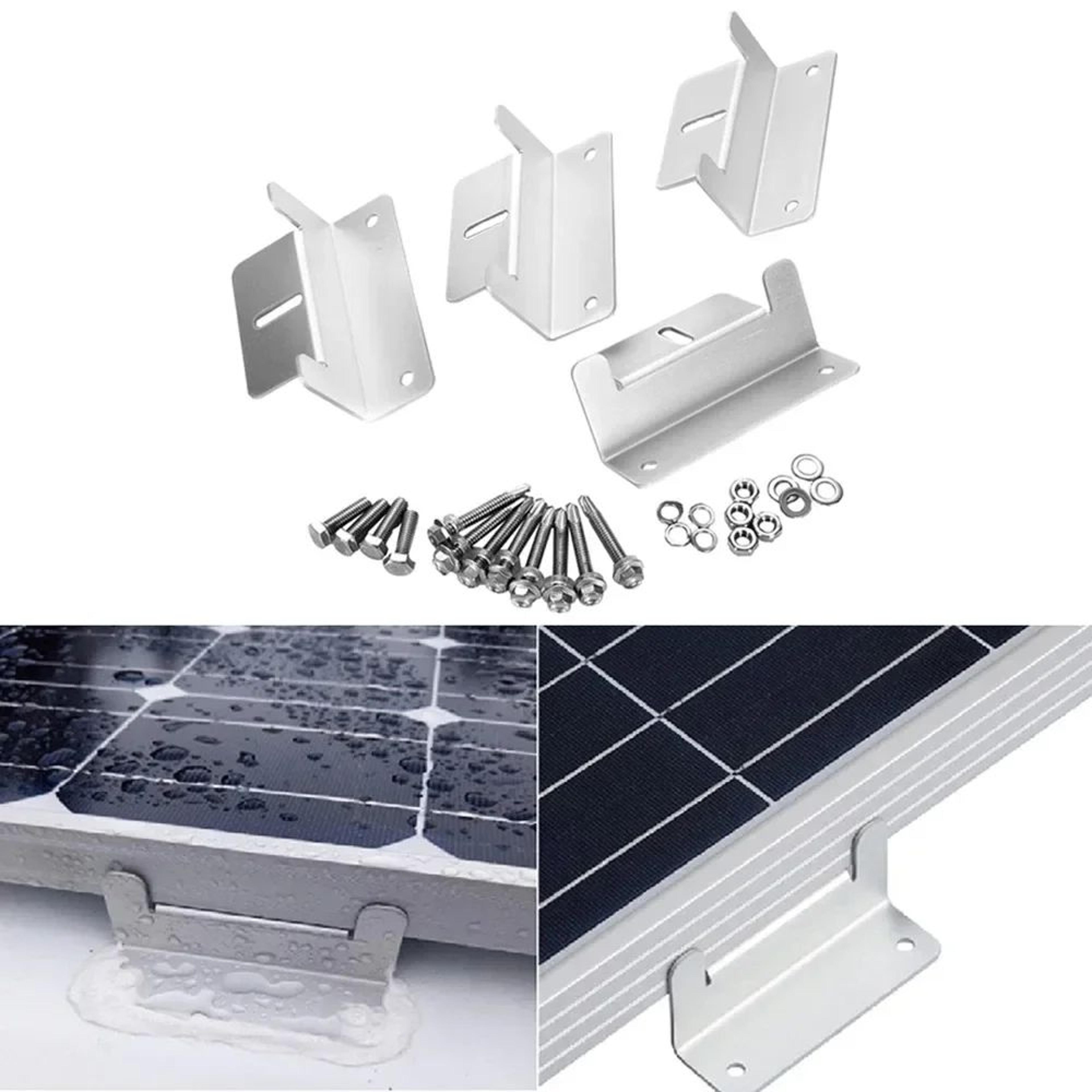Aluminum Solar Panel Mounting Bracket Kit ZStyle Roof Mount For RV Boat And Camper 5