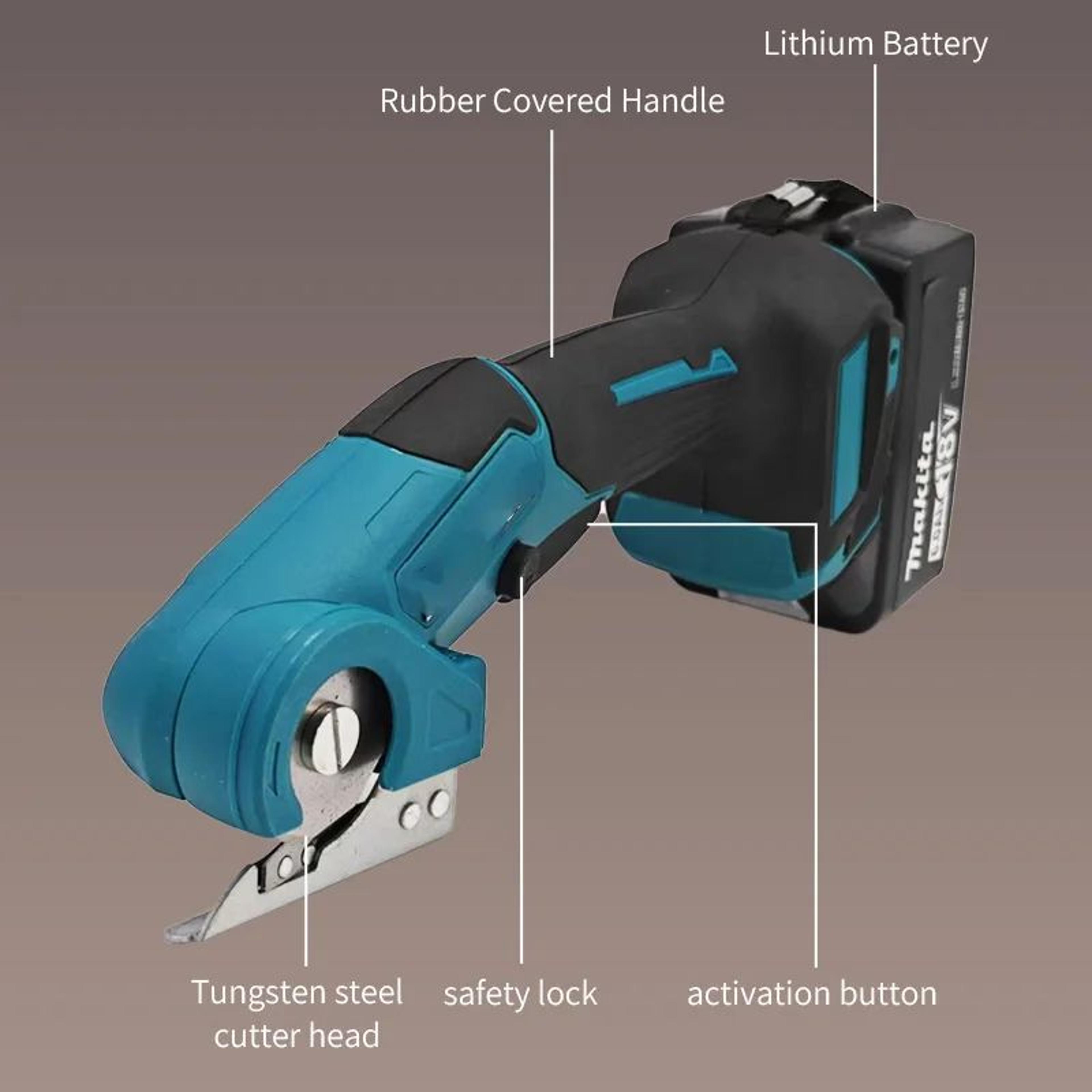 Cordless Electric Fabric Scissors Rechargeable Power Cutter For Leather And Crafts 1