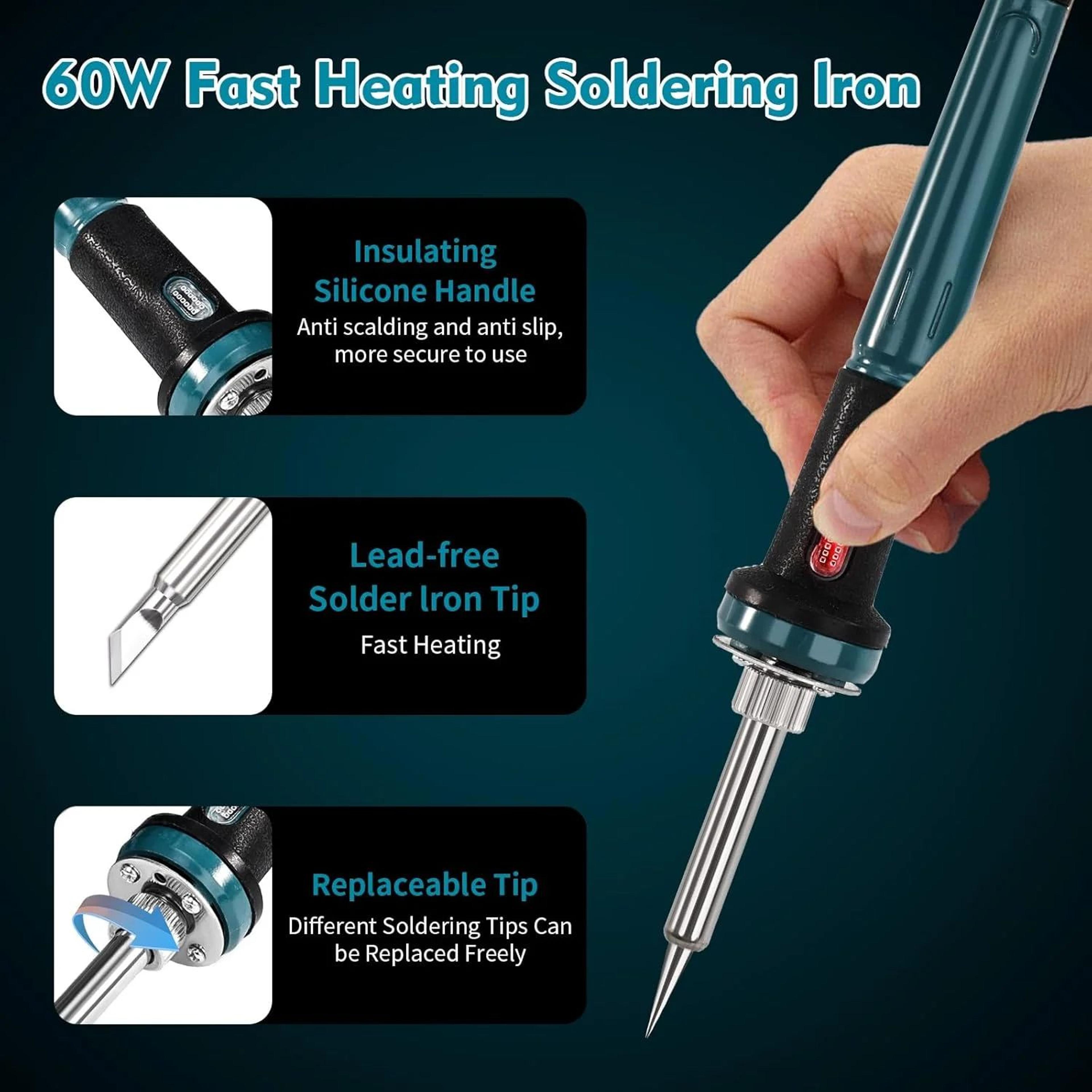 60W Cordless Soldering Iron With Fast Heating And Portable Design Without Battery 5
