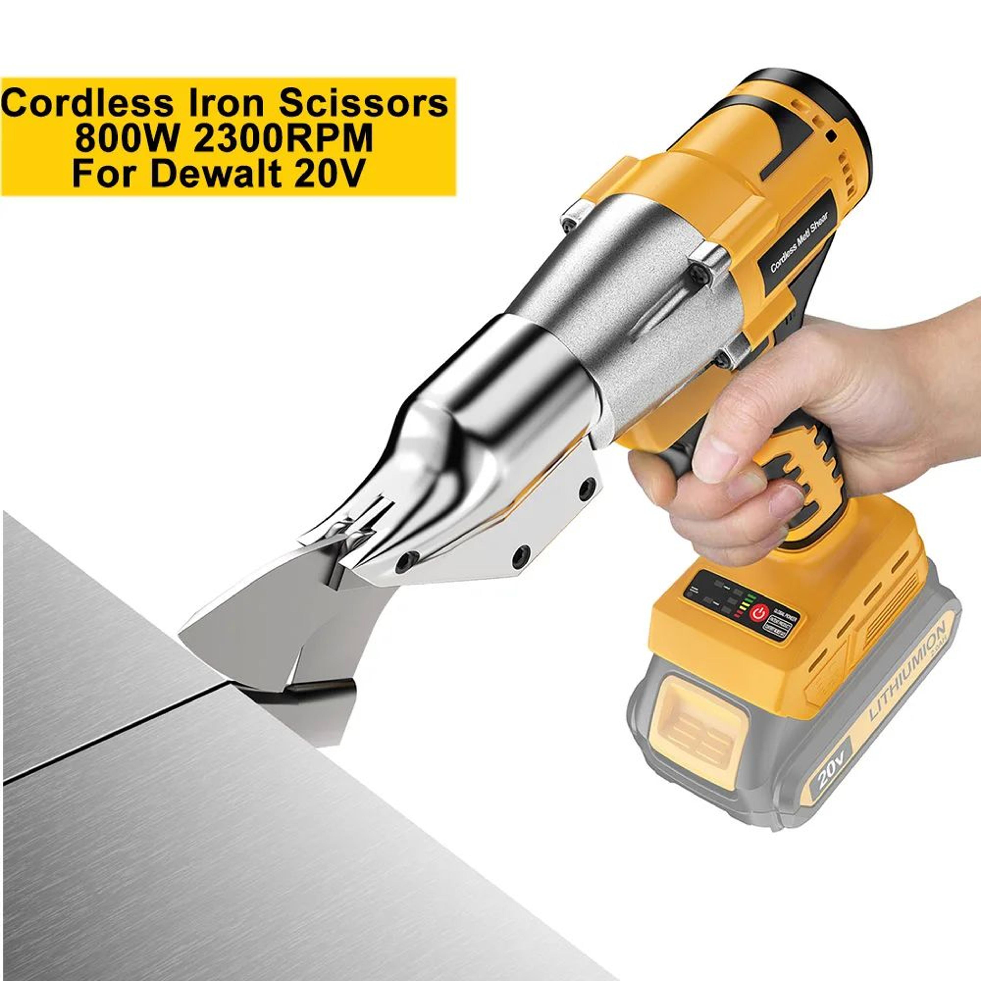 800w cordless electric metal shears 2300rpm brushless sheet metal cutter for 20v battery