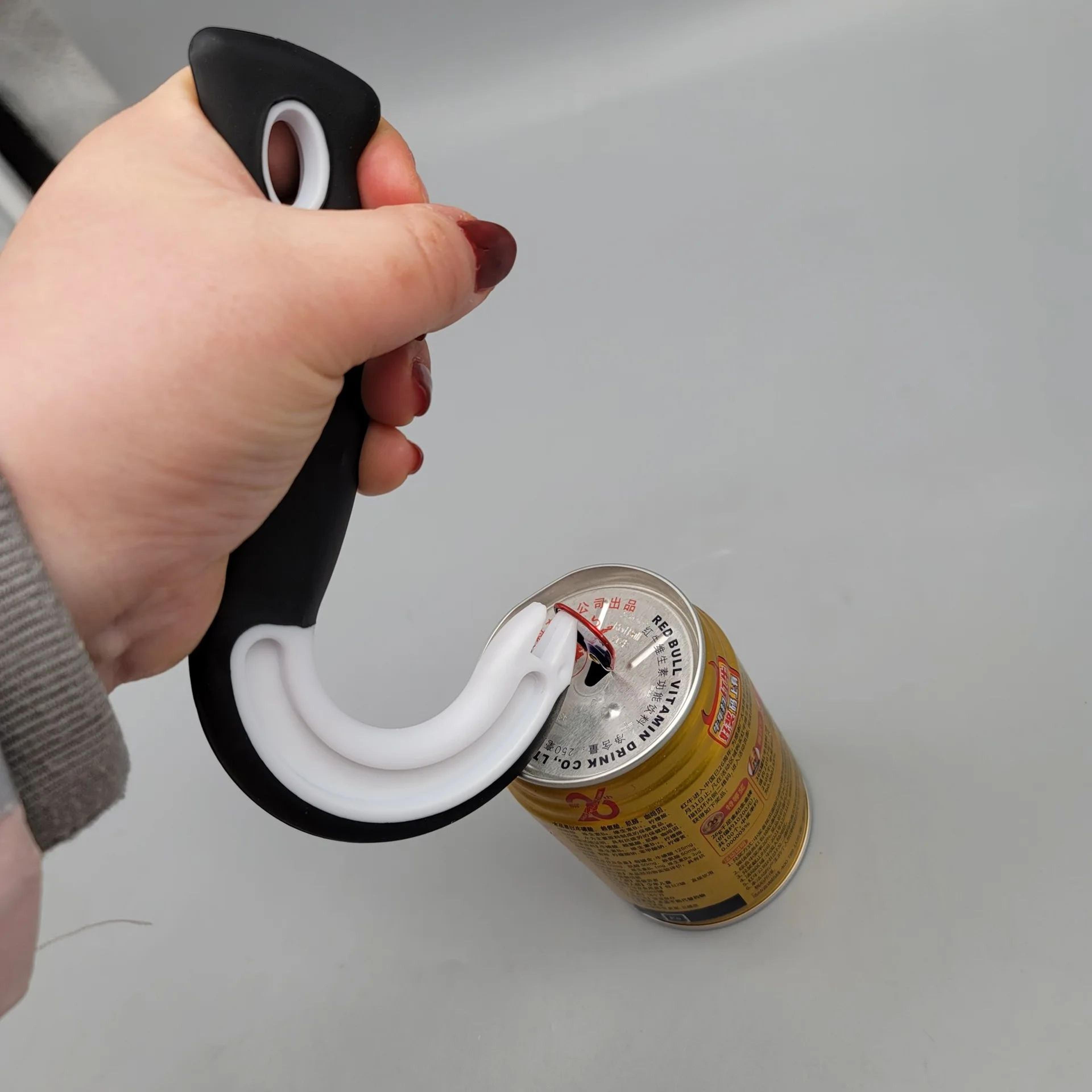 J Shaped Easy Grip Jar And Can Opener Multifunctional Kitchen Tool 1
