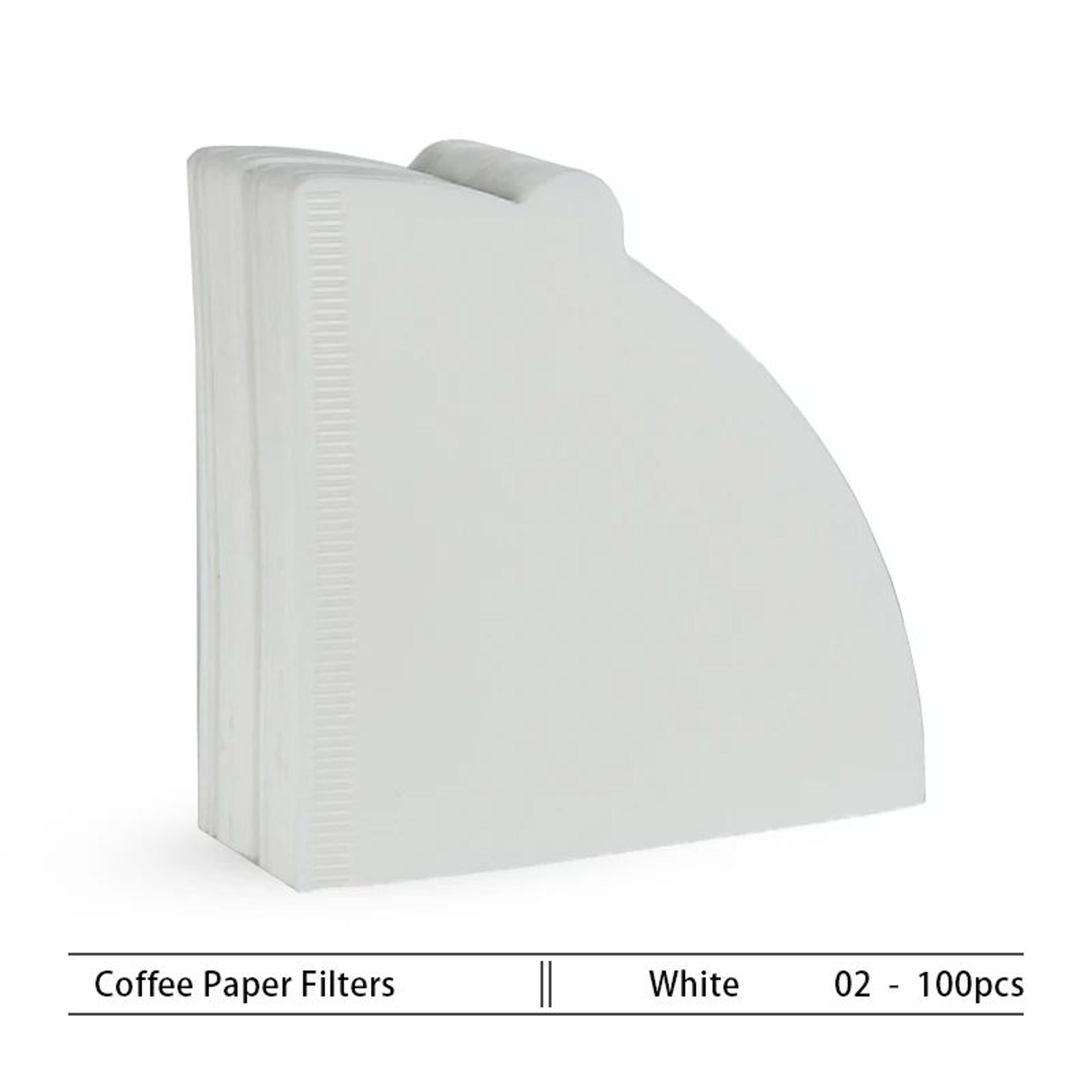 Natural Wood Pulp VShaped Pour Over Coffee Filters 10 To 100 PCS 7