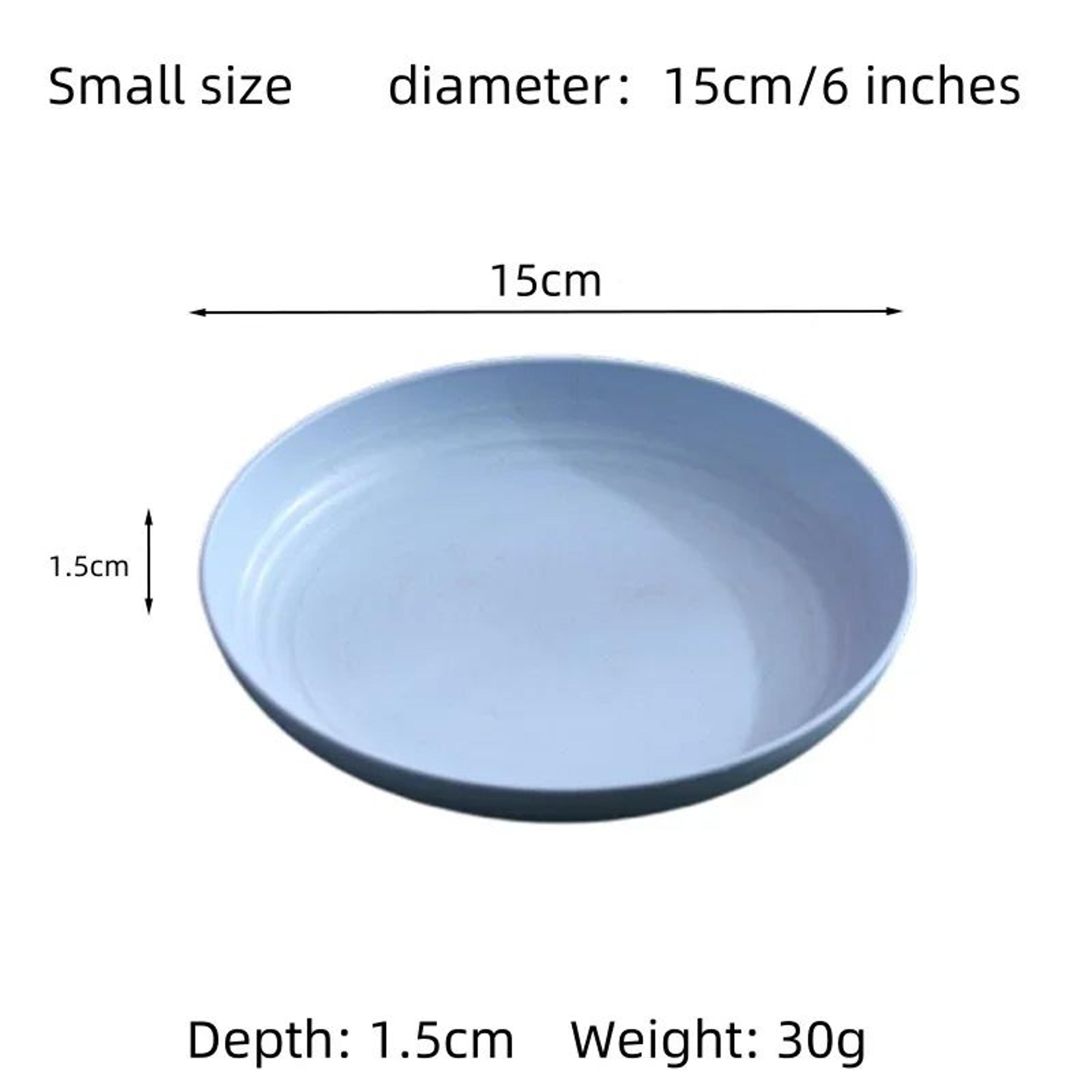 5 PCS Nordic Wheat Straw Plates For Fruits Snacks And Everyday Serving 4