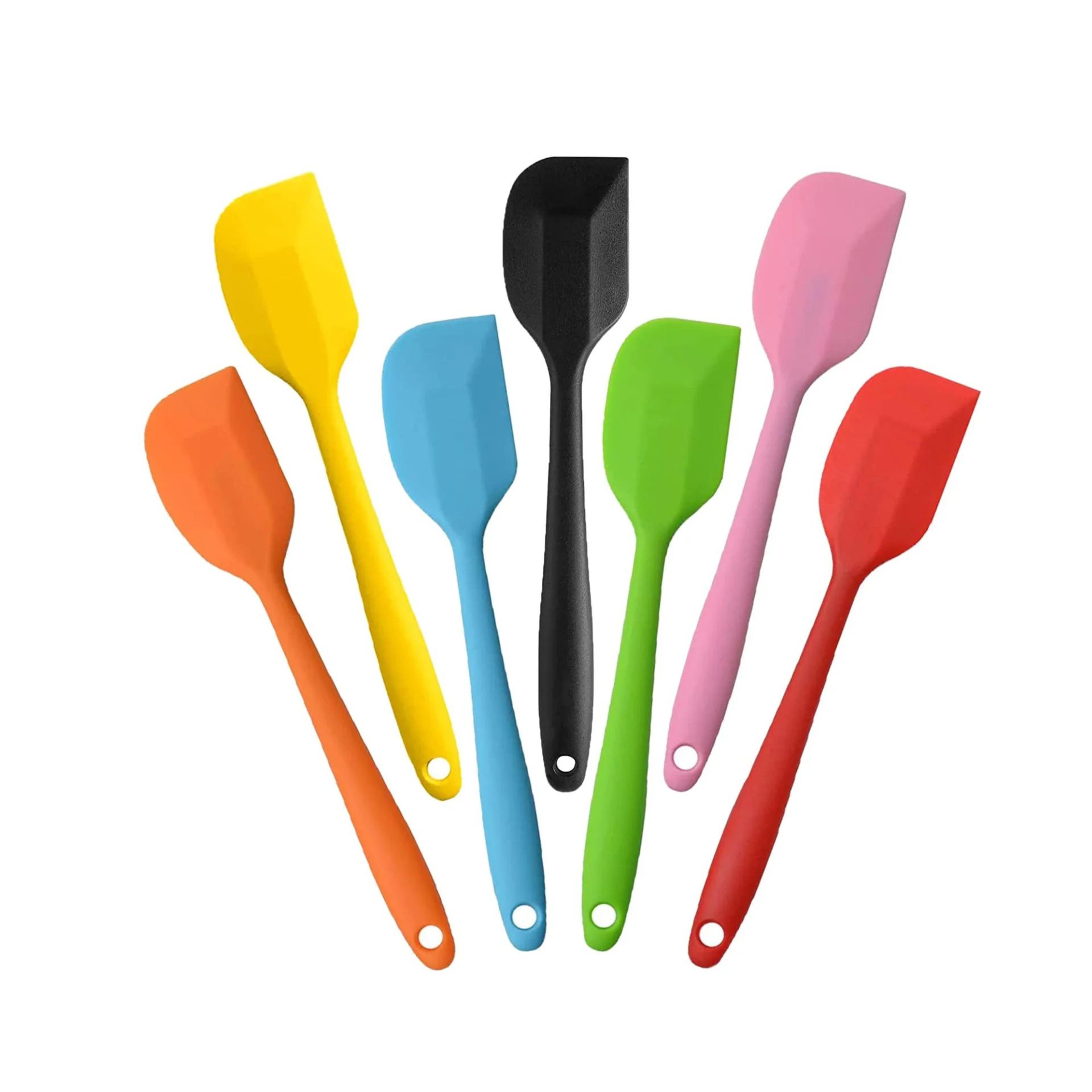 1pc Heat Resistant Silicone Baking Scraper For Cake Smoothing And Mixing 8