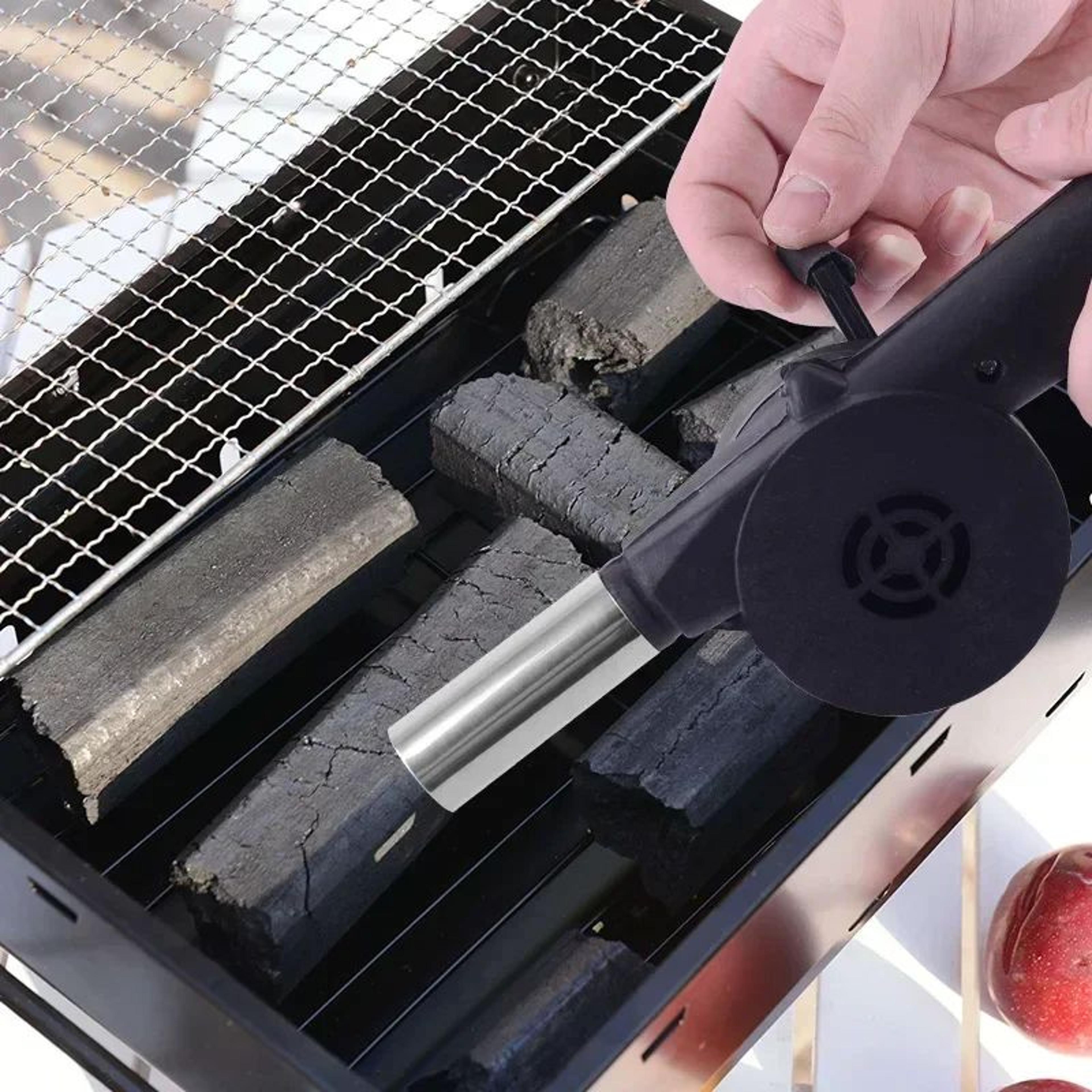 Portable Handheld BBQ Charcoal Blower Fan For Camping And Outdoor Grilling 2