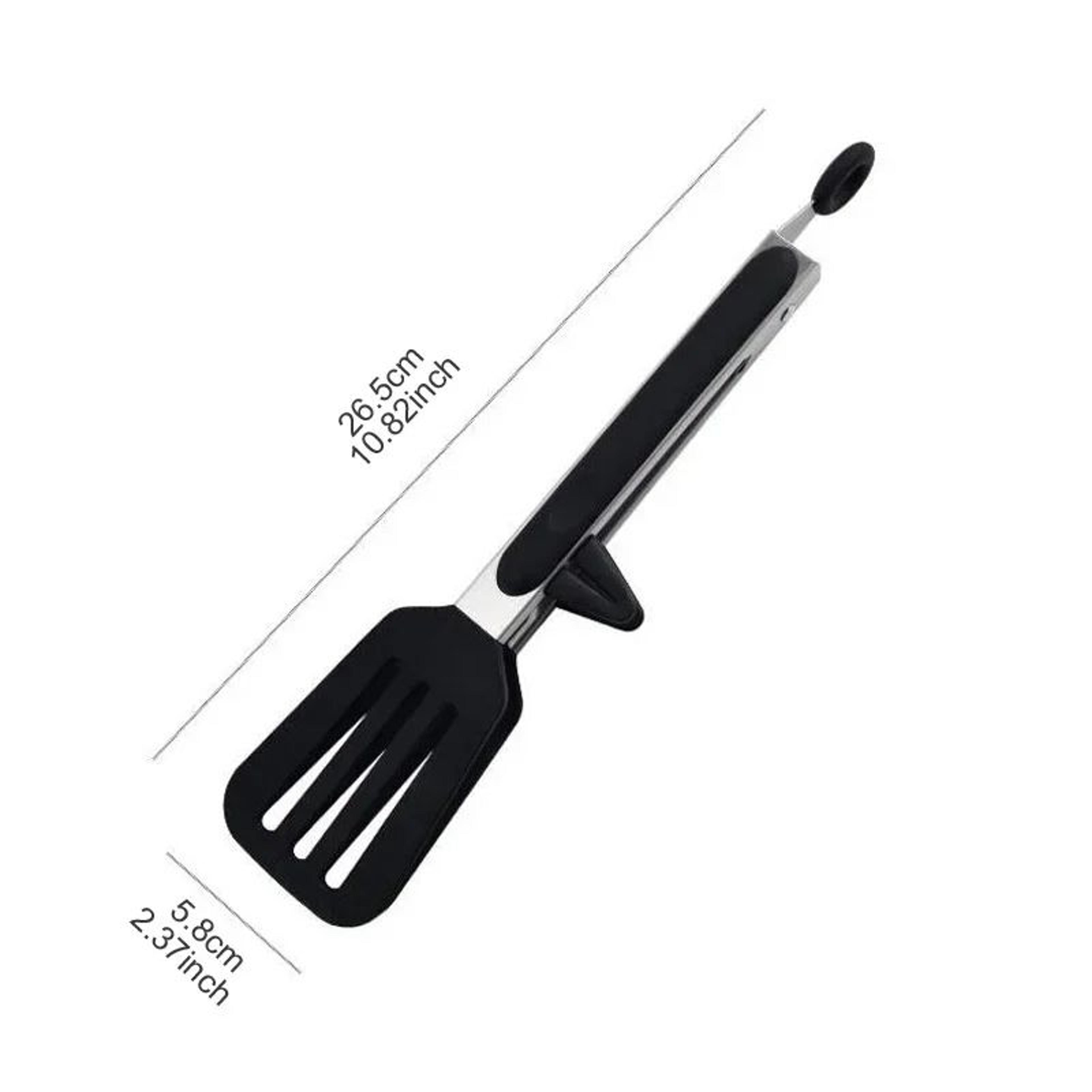 9 Inch Stainless Steel Silicone Tipped Kitchen Tongs For Nonstick Cooking And BBQ 8