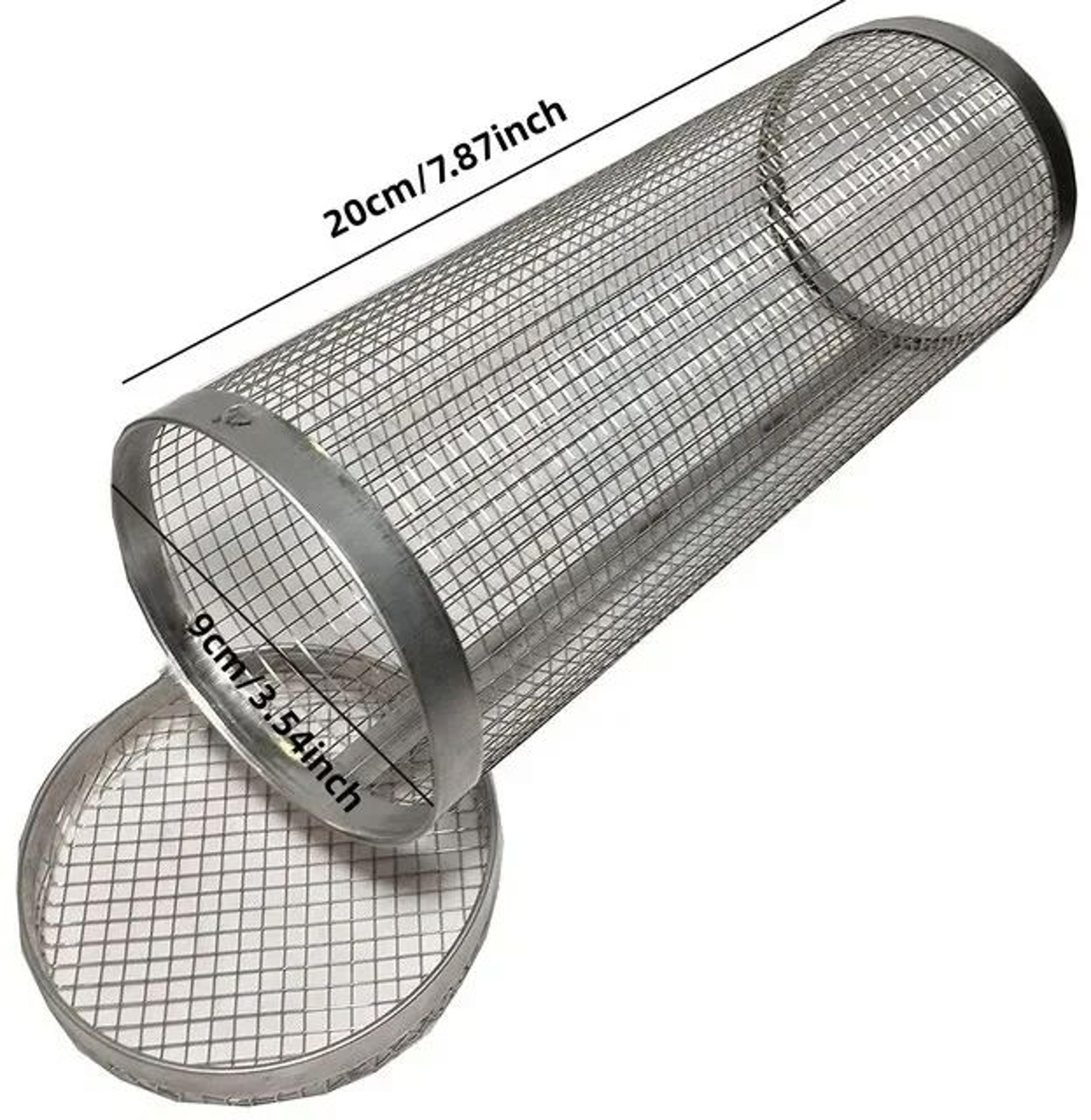 Stainless Steel Rolling BBQ Grill Basket For Easy Outdoor Cooking 6