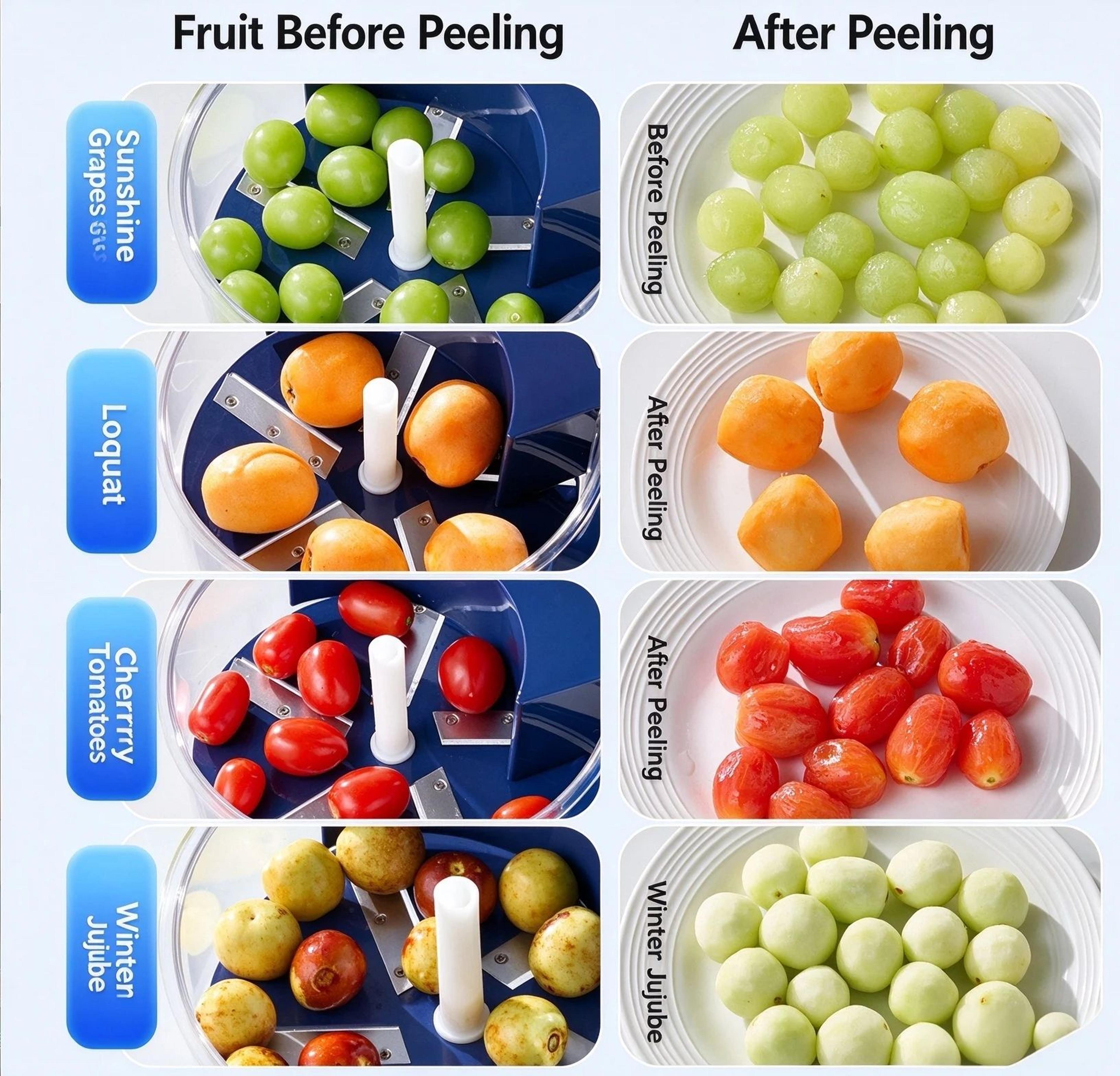 Automatic Electric Grape Peeler Hands Free Fruit Skin Remover 2