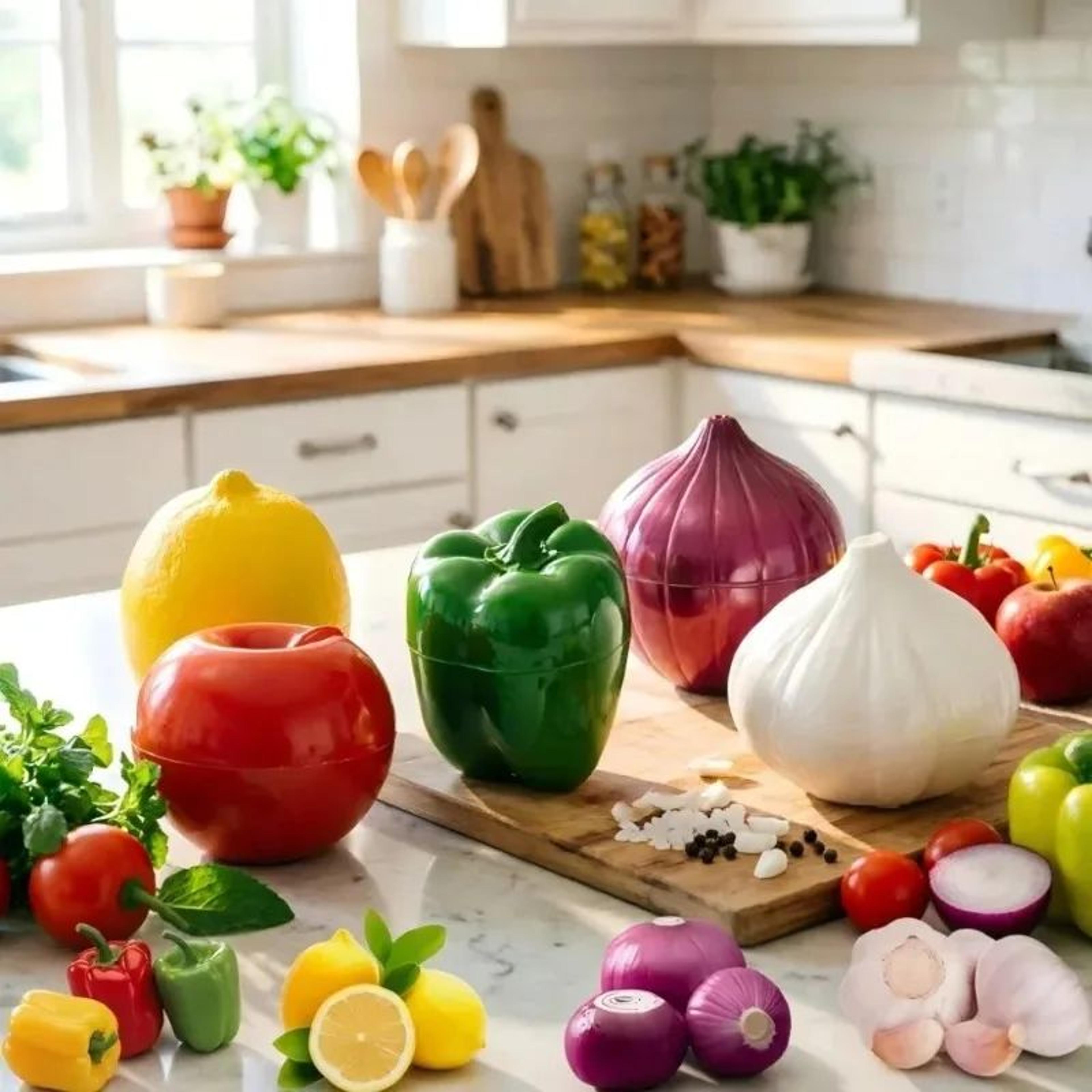 Sealed Vegetable Storage Container For Onion Garlic And Pepper Freshness 1